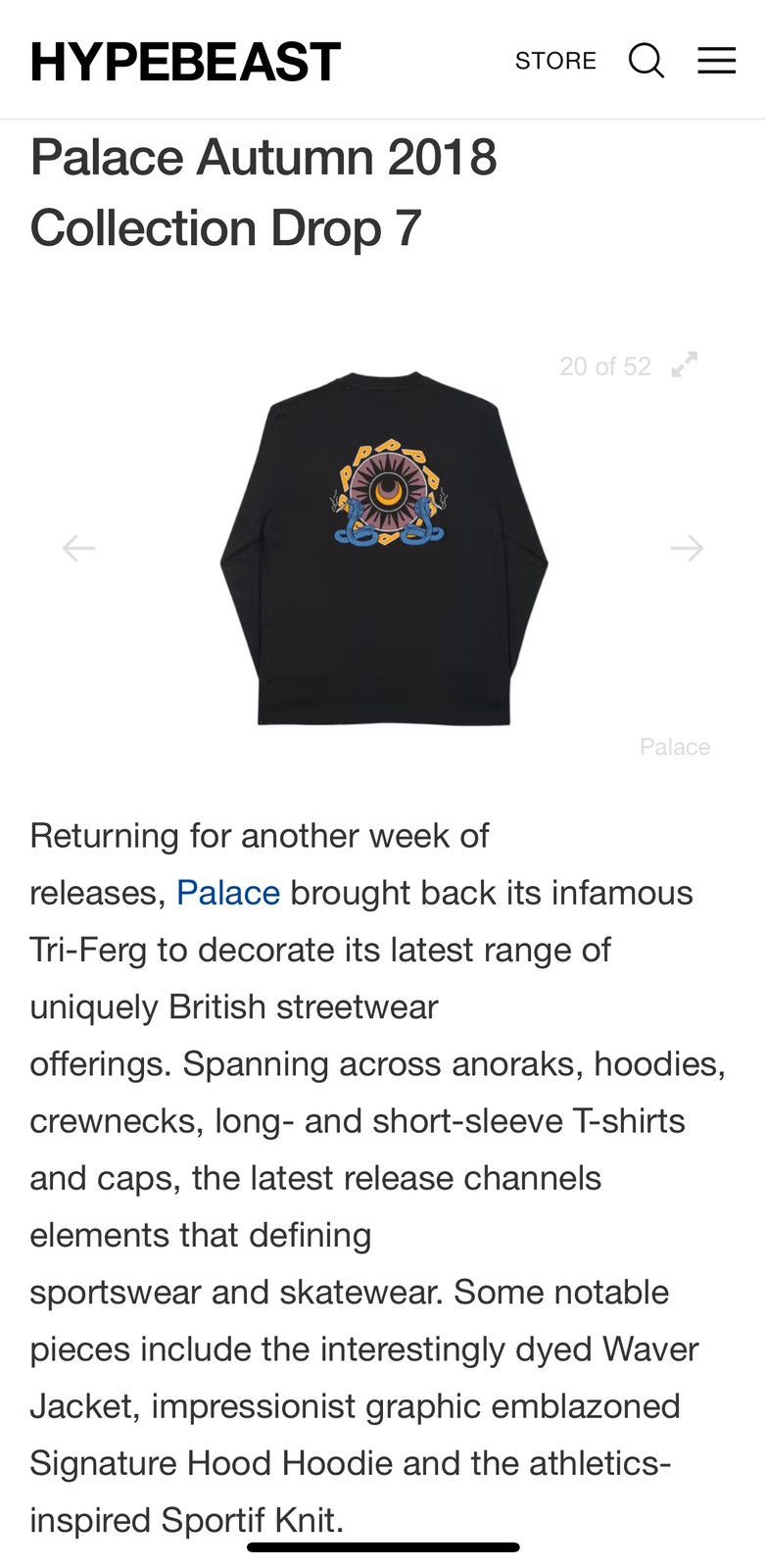 Palace Autumn 2018 Ltd Palace Skate Bunning Snake Smoking LS Shirt Size US L / EU 52-54 / 3 - 1 Thumbnail