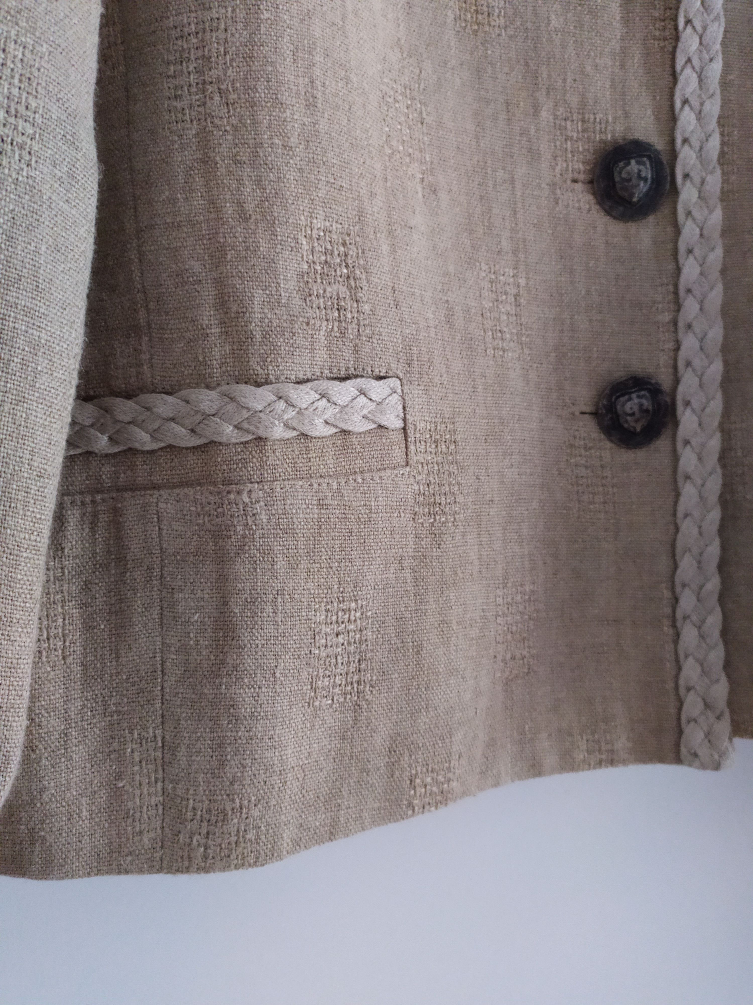 The Difference women's Bavarian country linen jacket blazer L drindl folk Size L / US 10 / IT 46 - 2 Thumbnail