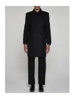 Saint Laurent Paris o1s1wg110126 758054 Coat in Wool in Black Size US L / EU 52-54 / 3 - 2 Thumbnail