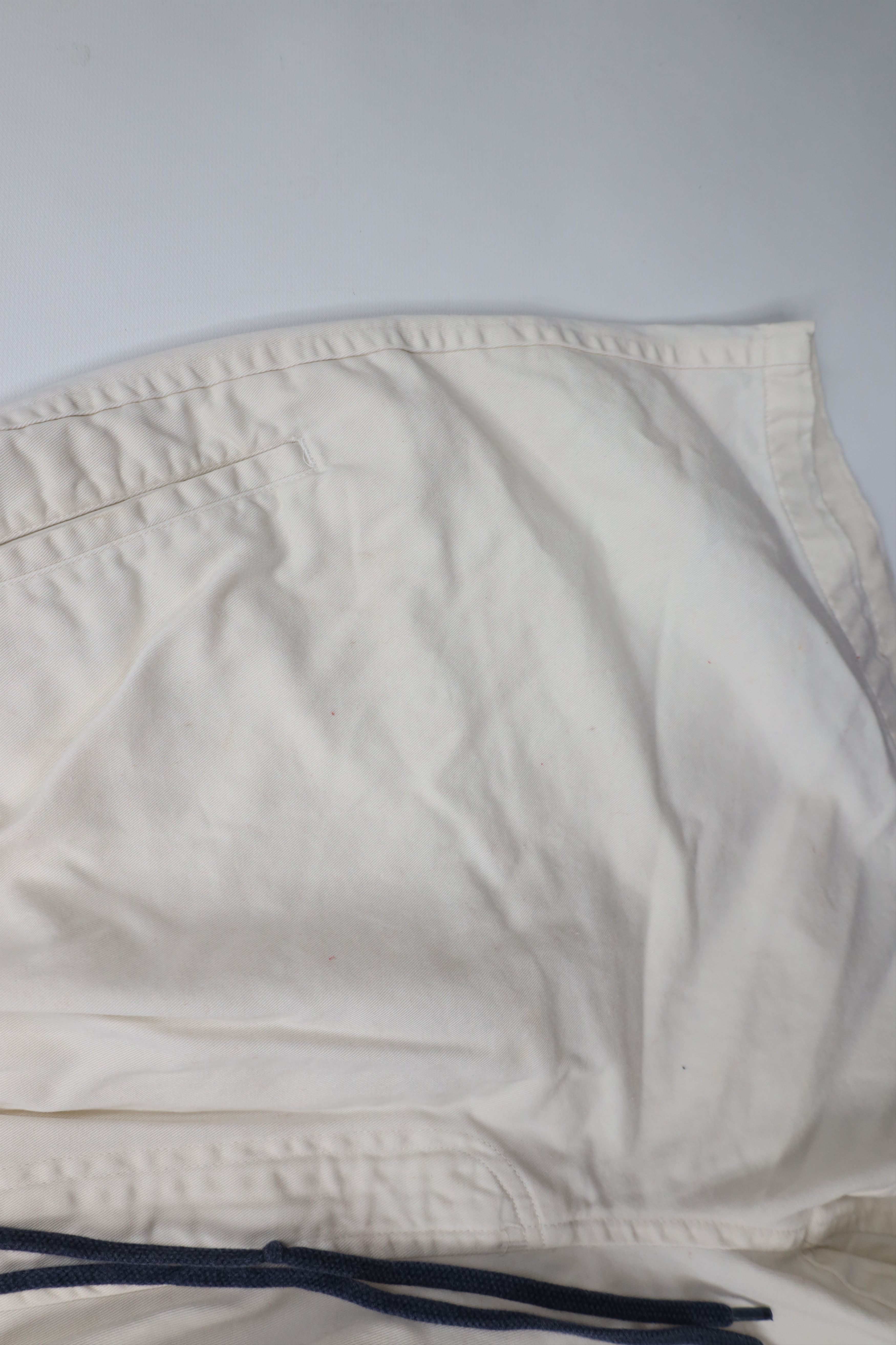 Nautica × Vintage Vintage 90s Nautica Above Knee Shorts Cream Cotton Size US 34 / EU 50 - 5 Thumbnail