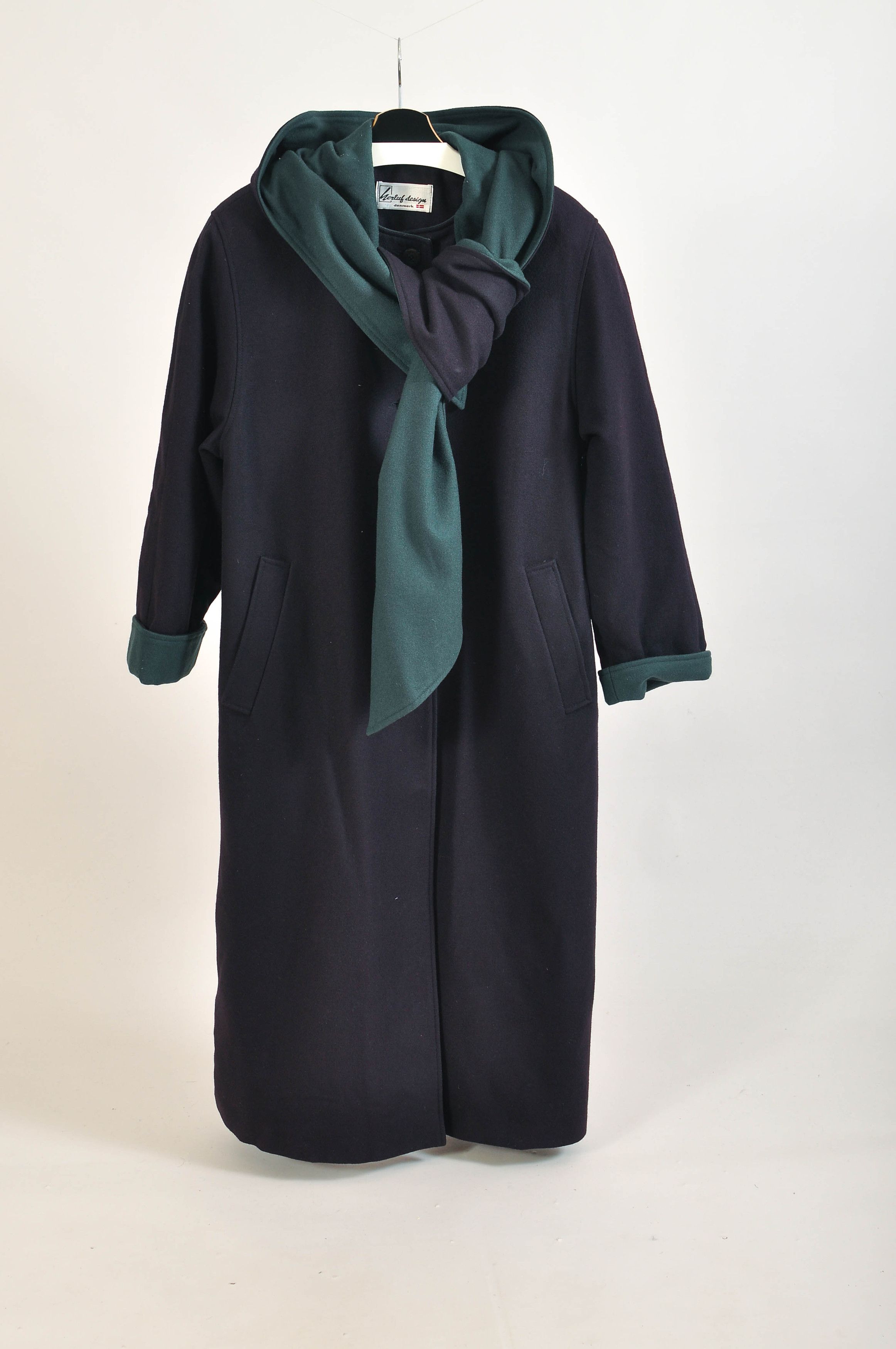 Vintage 80s maxi wool coat