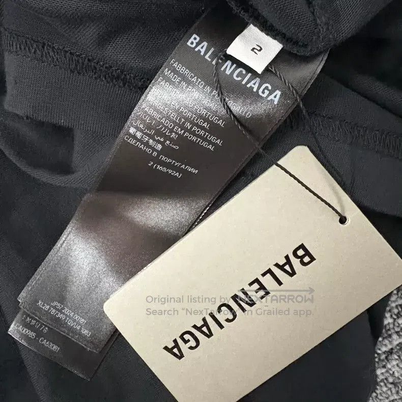 Balenciaga Balenciaga 24fw faded effect logo print crew neck short-sl Size US M / EU 48-50 / 2 - 4 Thumbnail