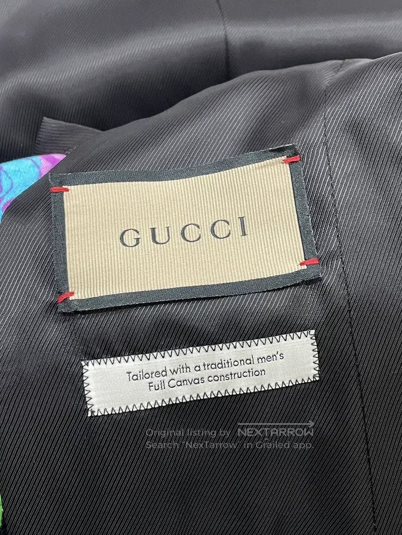 Gucci Gucci Colourful printed black velvet fabric suit jacket Size XS / US 0-2 / IT 36-38 - 4 Thumbnail