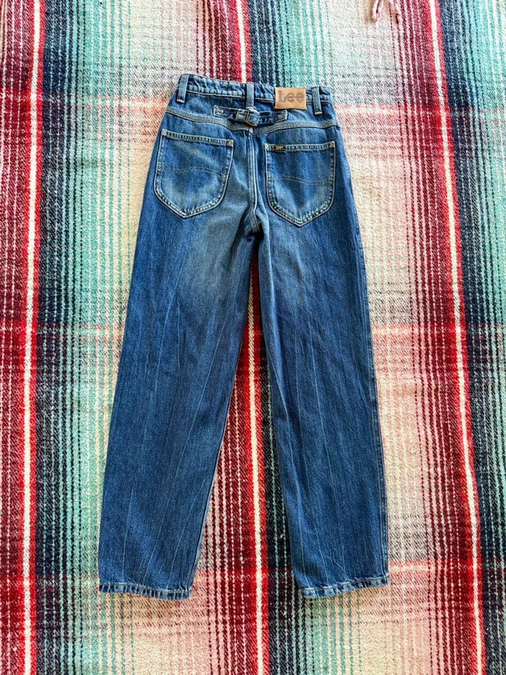 Lee 00s Lee Reproduction Buckle-Back Tapered Jeans 25x29 Size 25" / US 0 / IT 36 - 4 Thumbnail