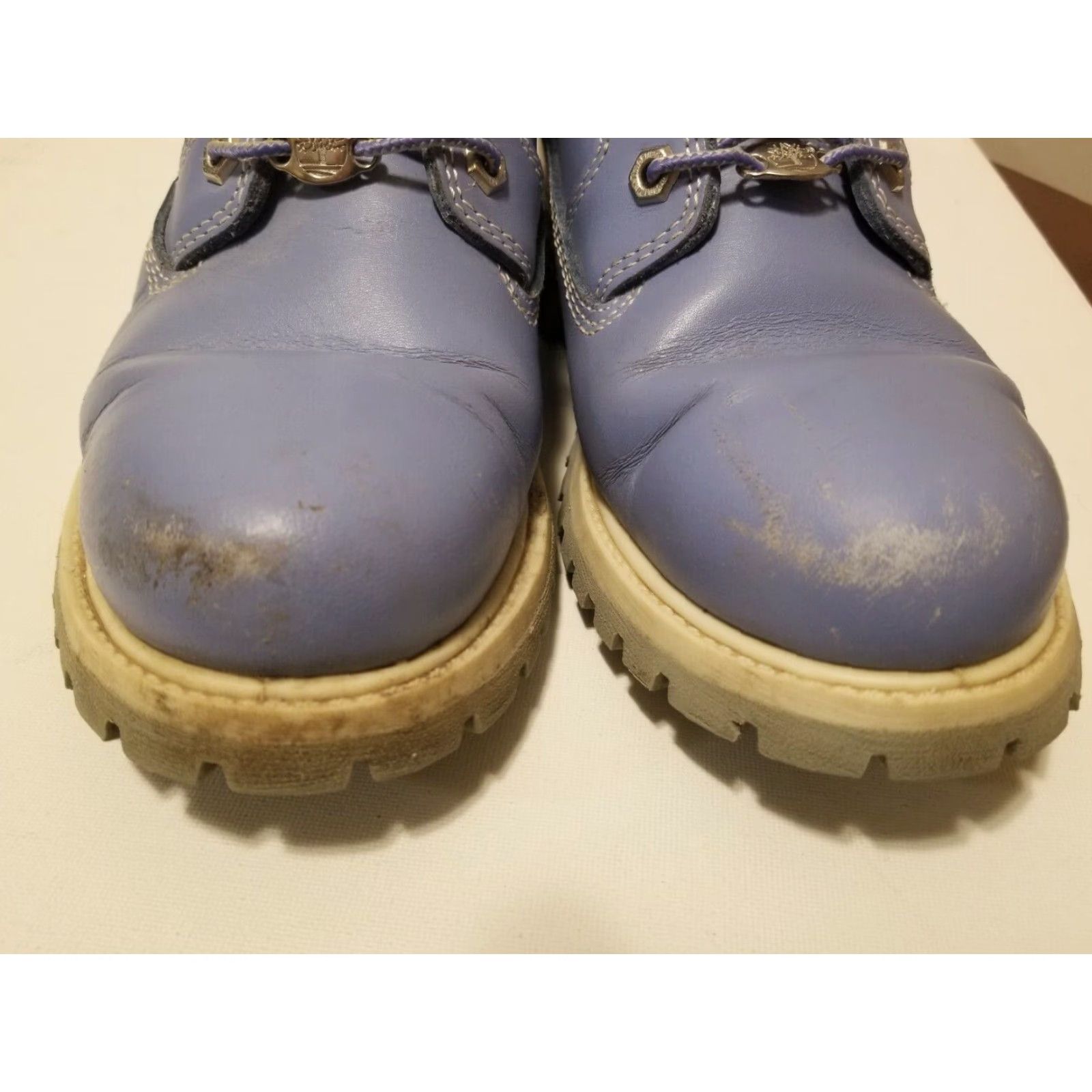 Timberland Timberland Leather Nellie Ankle Boots Womens 7.5 Blue Waterproof Casual Workwear Chunky Heel Size US 7.5 / IT 37.5 - 8 Thumbnail