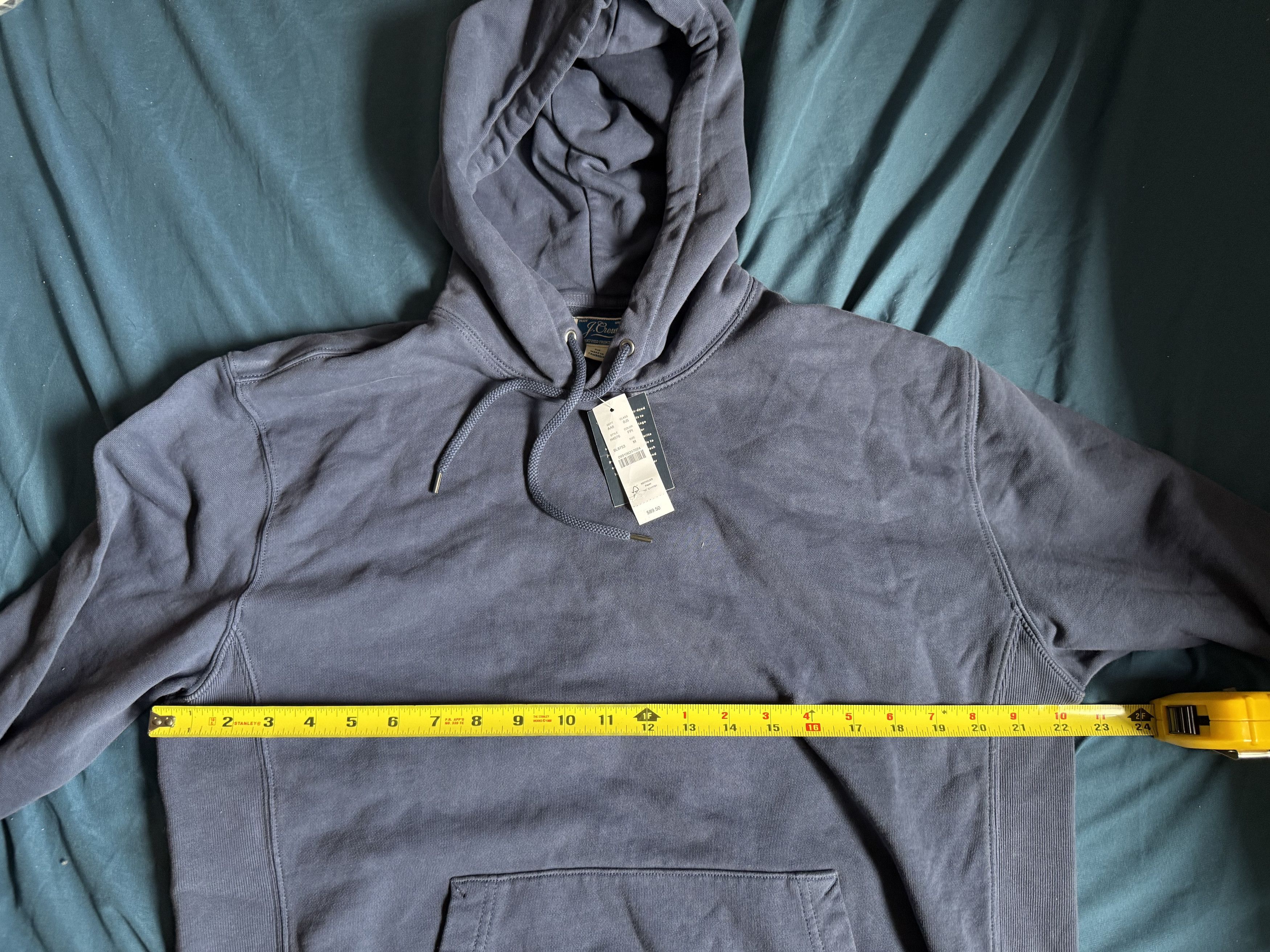J.Crew J. Crew Garment Dyed French Terry Hoodie Sweatshirt Medium Size US M / EU 48-50 / 2 - 4 Thumbnail