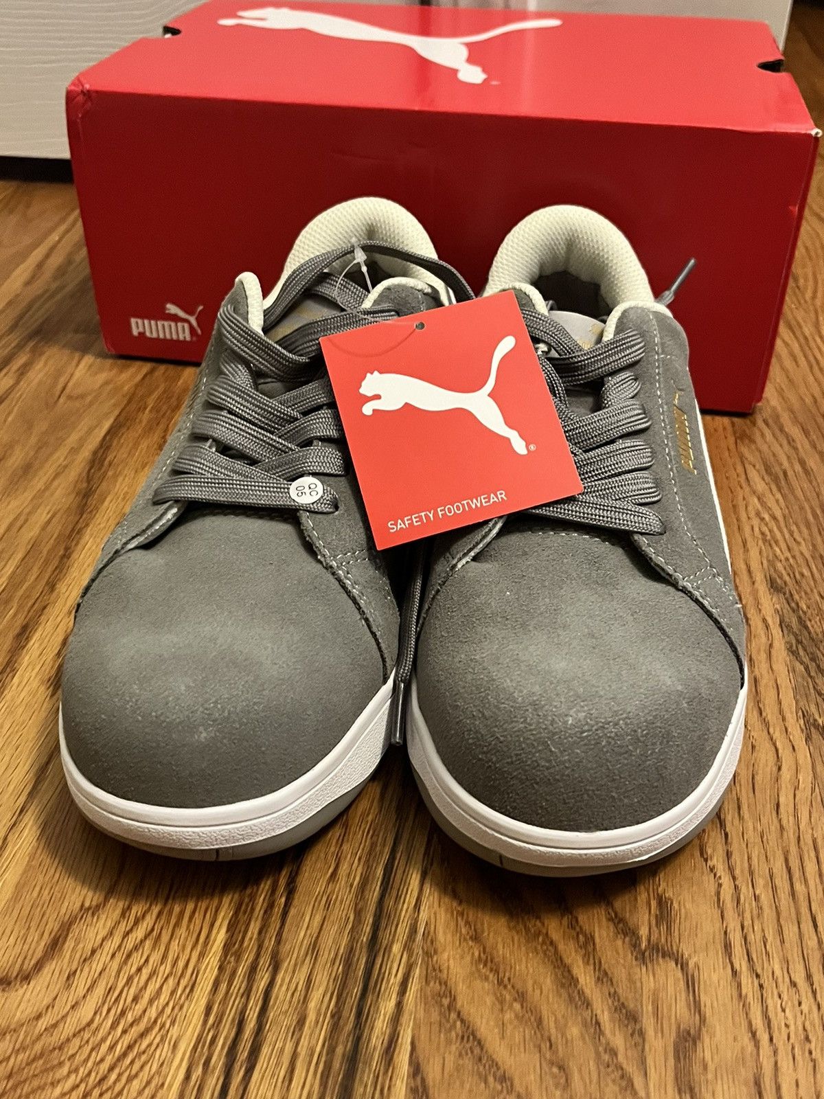 Puma Puma iconic grey low safety footwear Size US 7 / EU 40 - 4 Thumbnail
