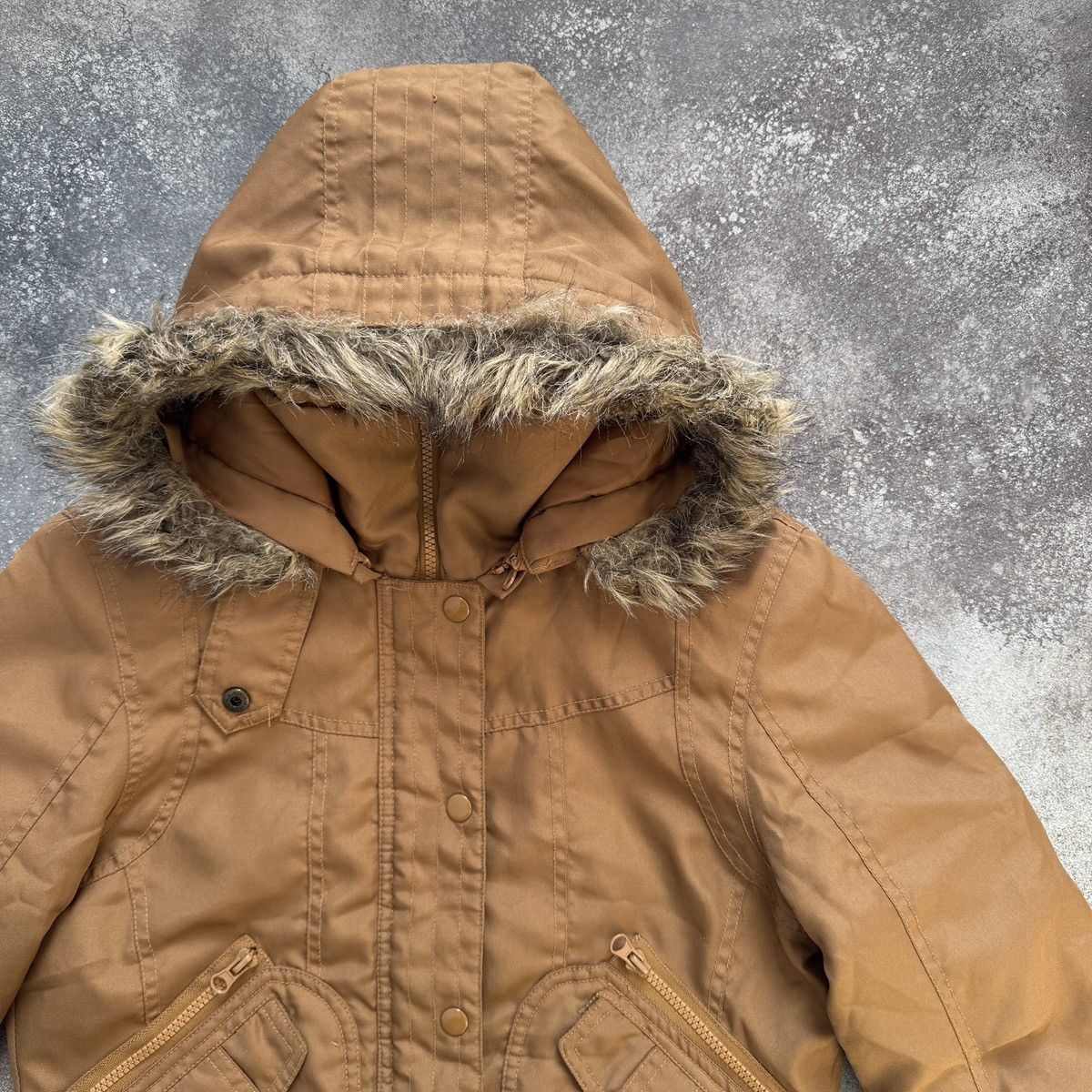 Japanese Brand Alaska Style Y2K Avant Garde Faux Fur Hooded Bomber Jacket Size S / US 4 / IT 40 - 5 Thumbnail
