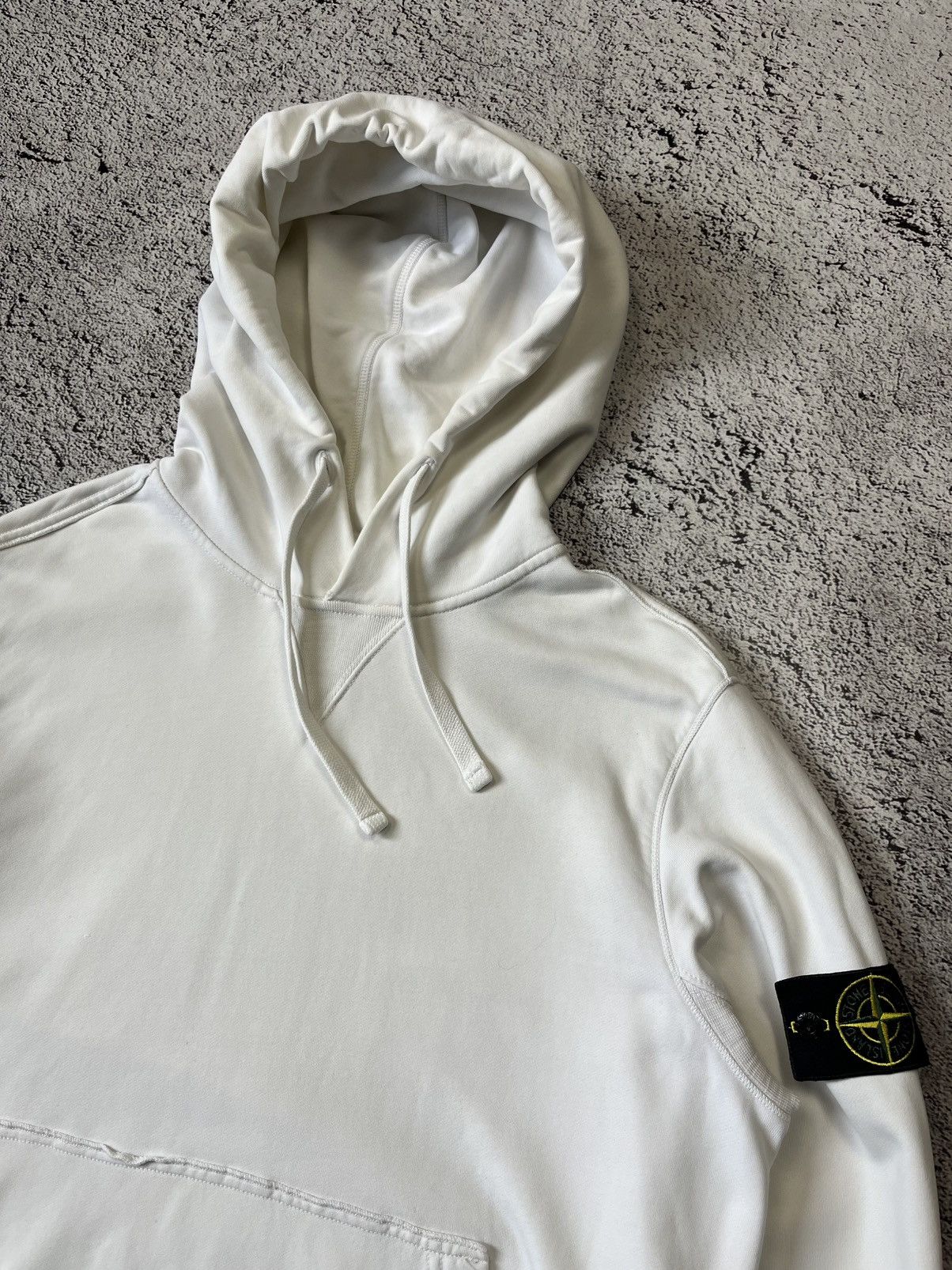 Stone Island Stone Island Hoodie Mens White Pullover Size XL Size US XL / EU 56 / 4 - 6 Thumbnail