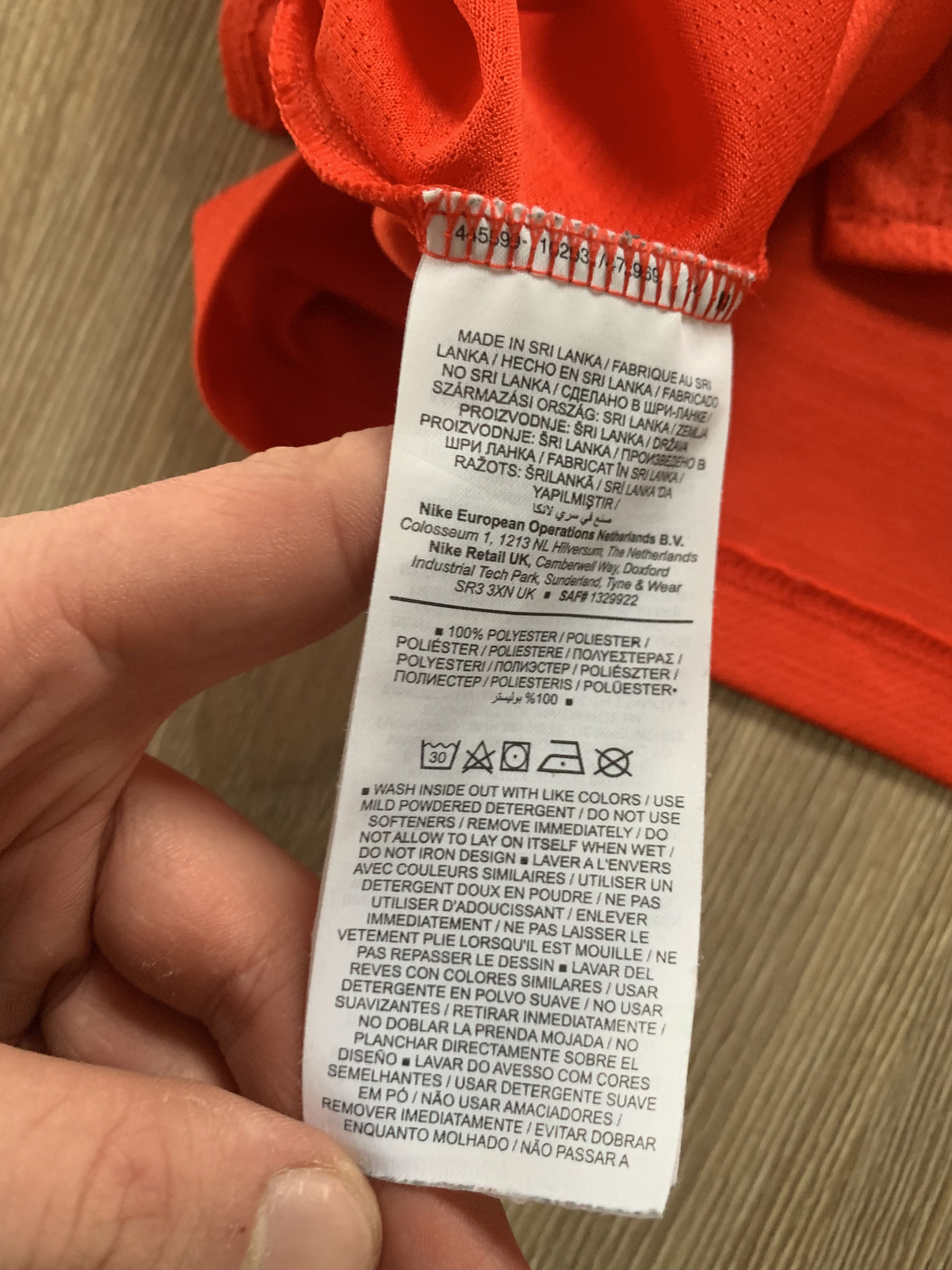 Nike Nike Running Dri Fit Orange Reflective T Shirt Size US M / EU 48-50 / 2 - 6 Thumbnail