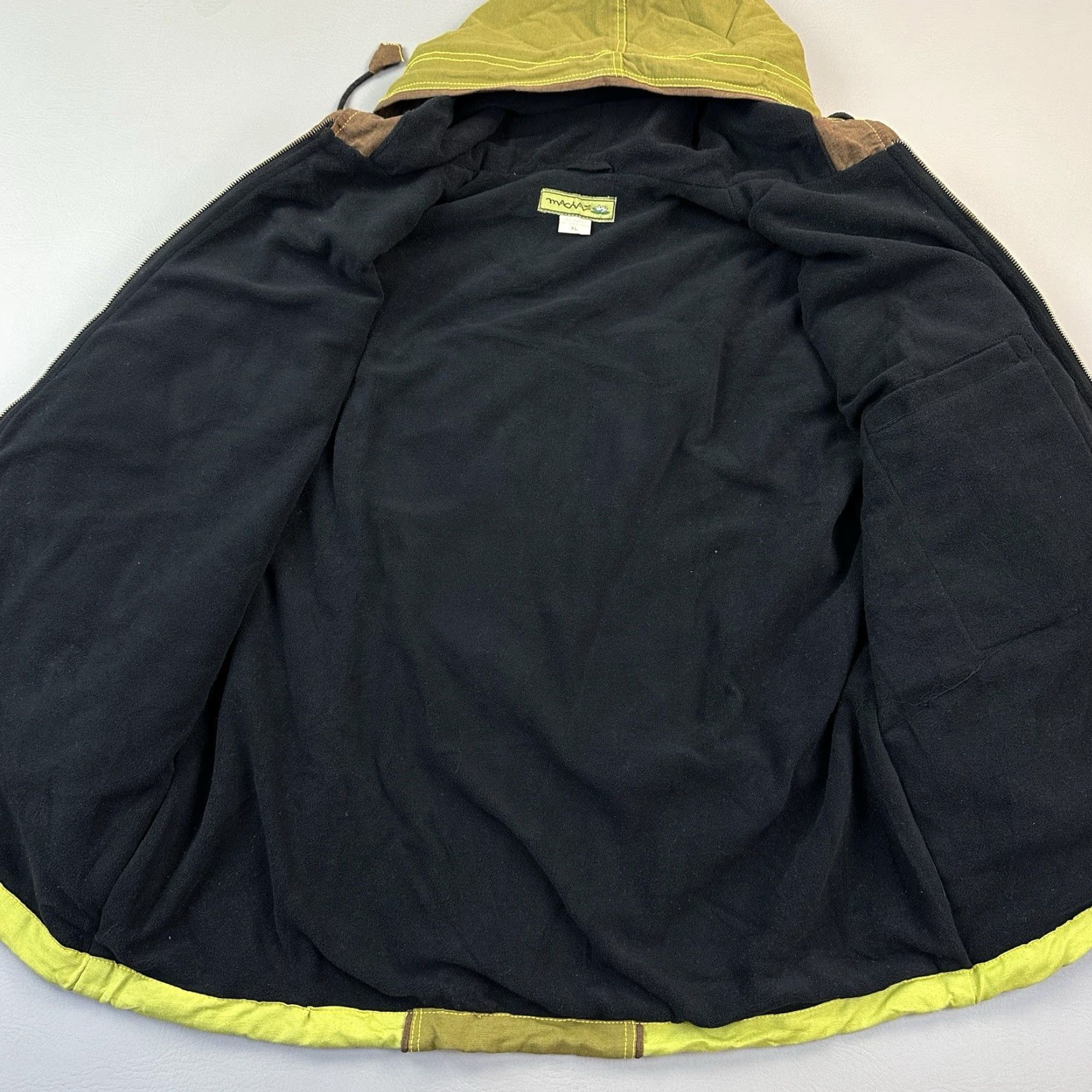 Vintage Vintage Macha MT Jacket Mens XL Green Canvas Full Zip Hooded Lined Nepal Size US XL / EU 56 / 4 - 5 Thumbnail