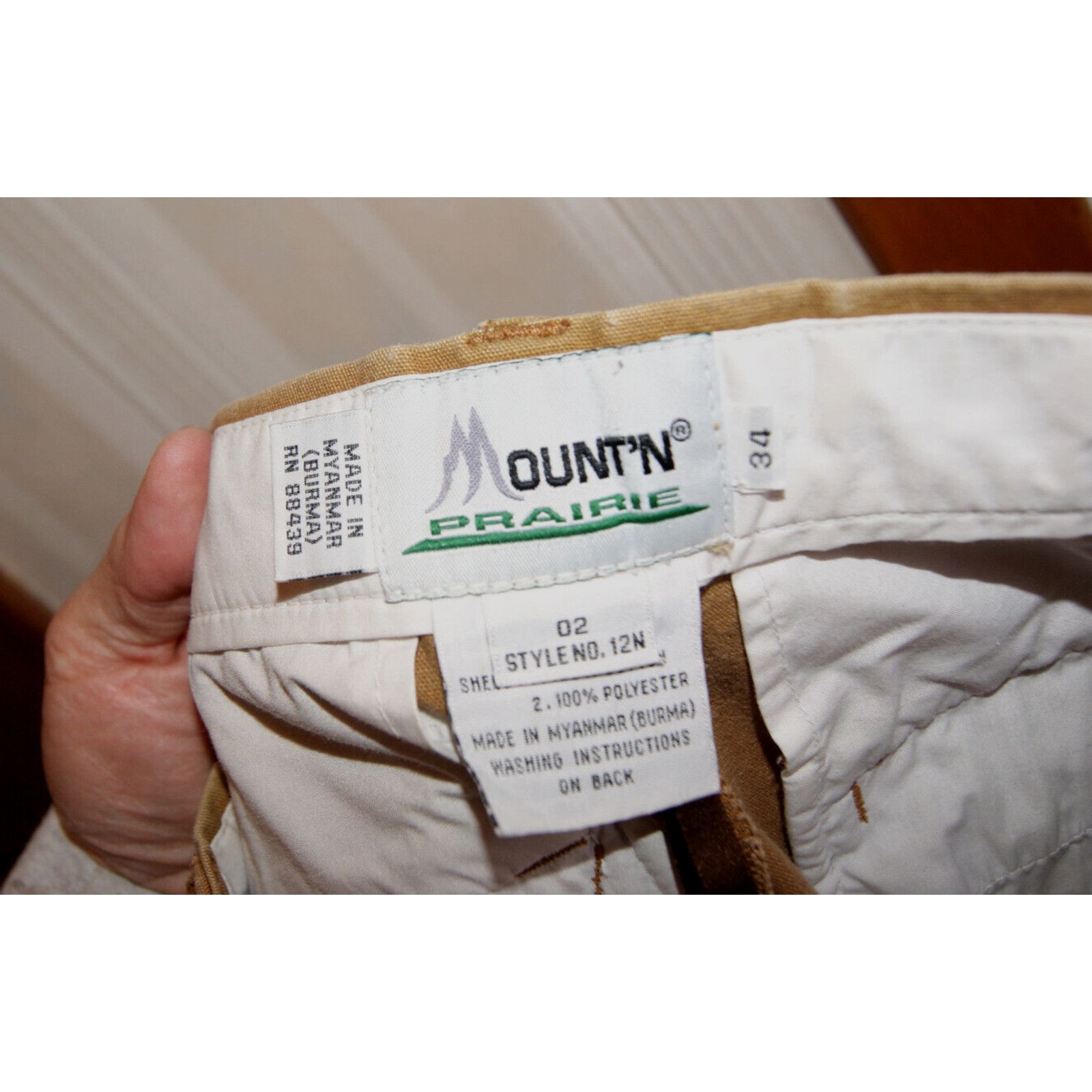 Other Mountain Prairie Pants Water Proof Coated Canvas Hunt Men's Size US 34 / EU 50 - 5 Thumbnail