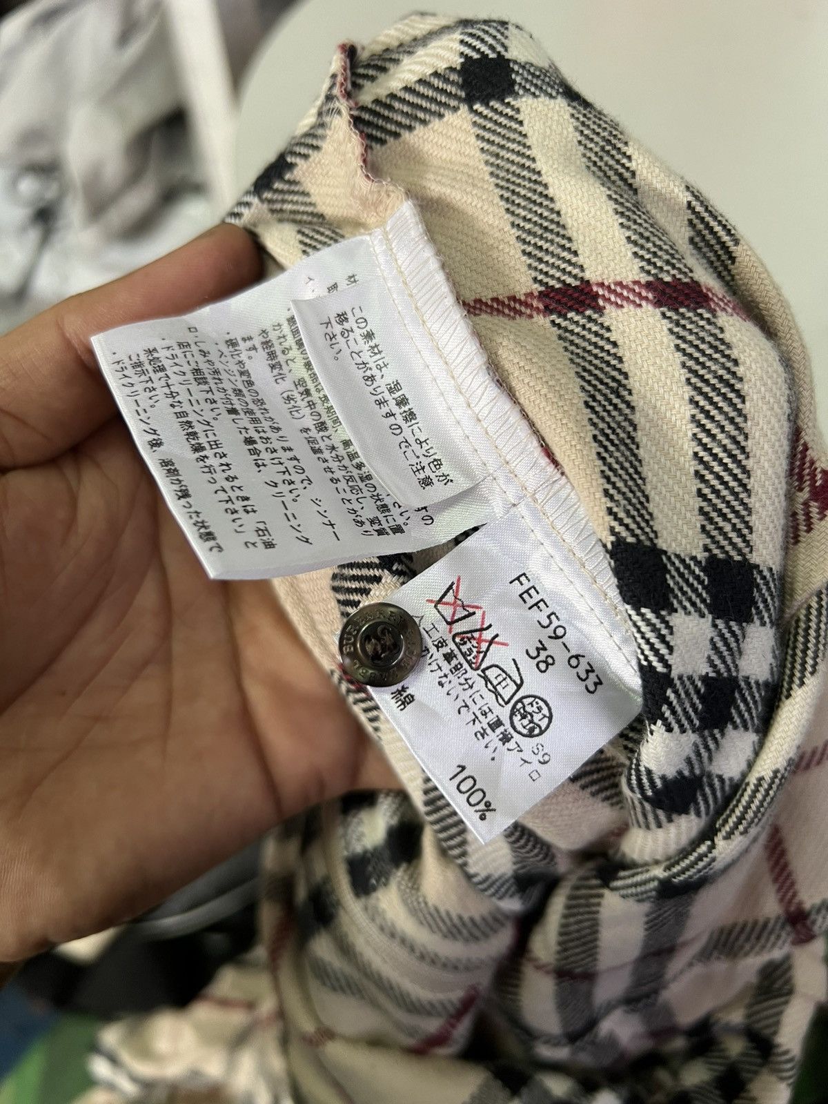 Burberry × Vintage Vintage Burberry Nova Chek size 38 Size XS / US 0-2 / IT 36-38 - 5 Thumbnail