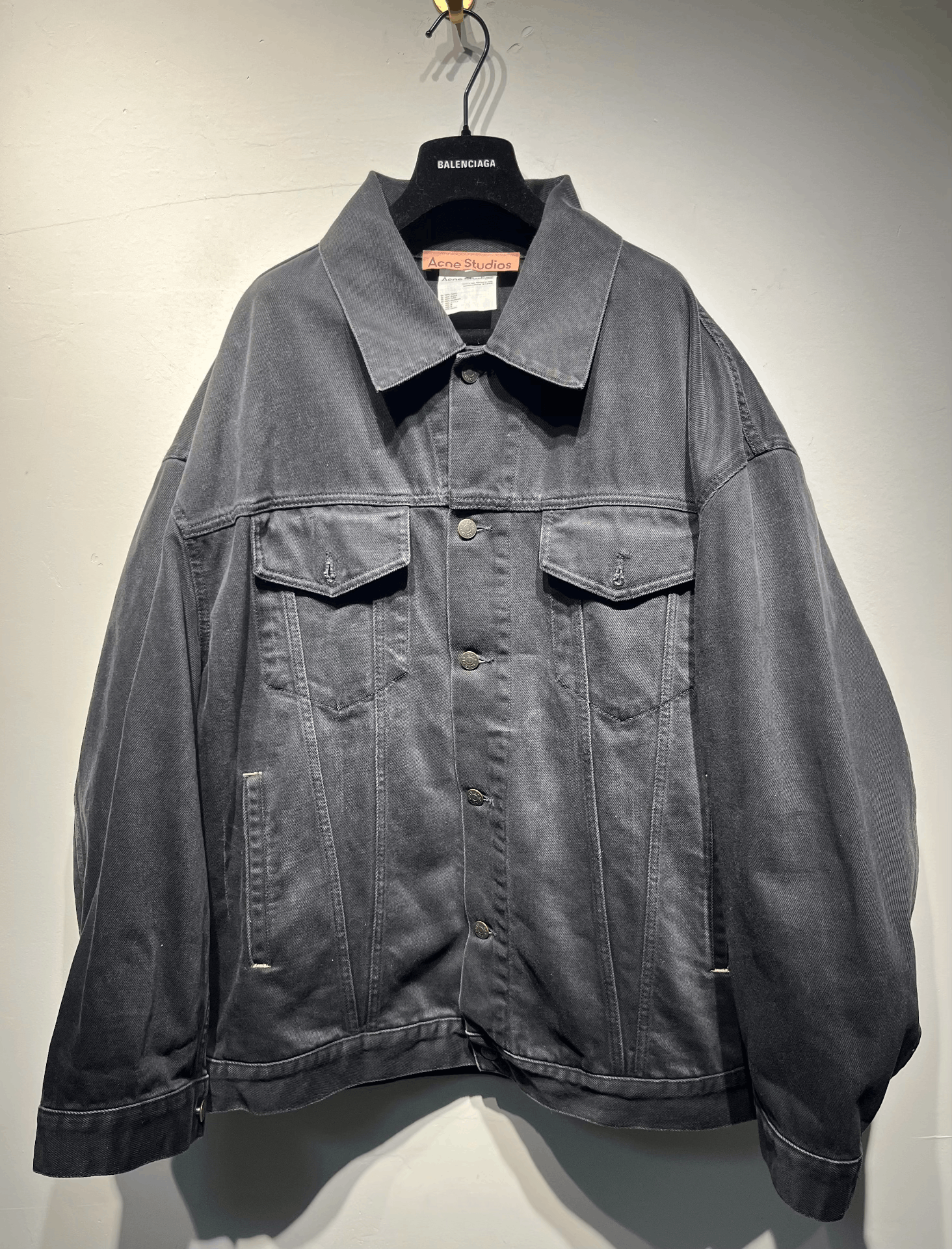 Acne Studios Acne Studios Denim Oversized Black Jacket XXS Women Size XXS / US 00 / IT 34 - 1 Thumbnail