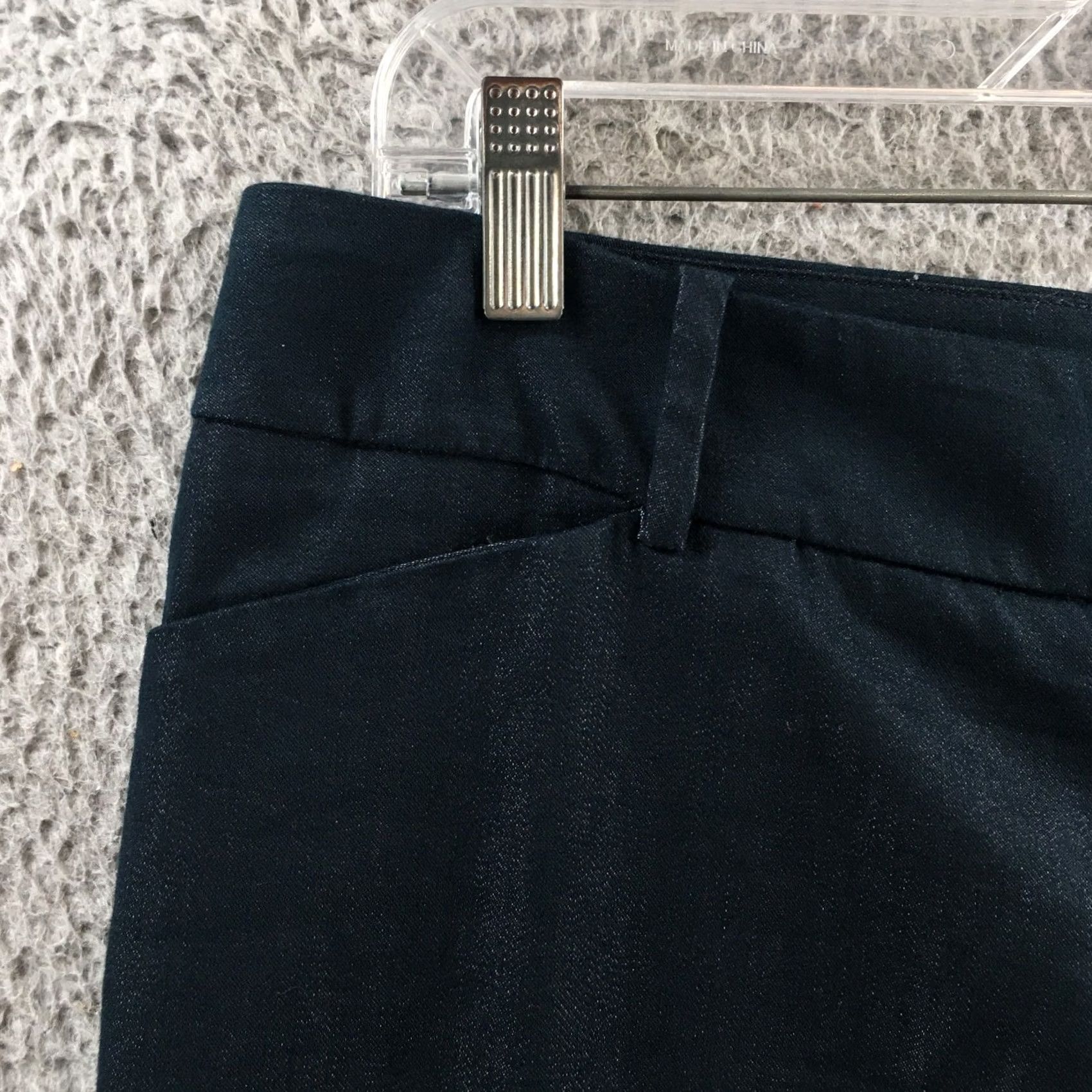 Mossimo Mossimo Pants Womens 10 Stretch Blue Dress Pants Zip Fly Mid Rise Straight Leg Size 32" / US 10 / IT 46 - 3 Thumbnail