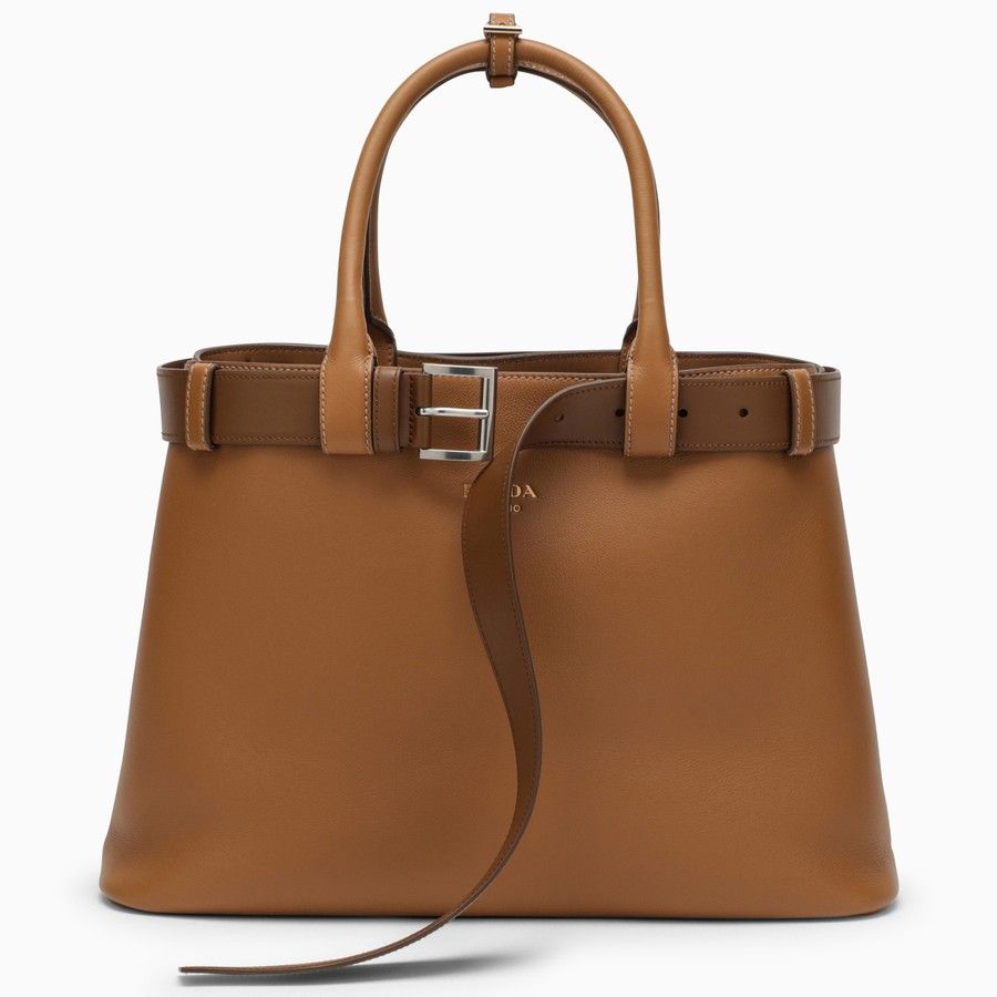 Prada o1d2blof0924 Size : OS / Leather Handbag In Brown Size ONE SIZE - 1 Thumbnail