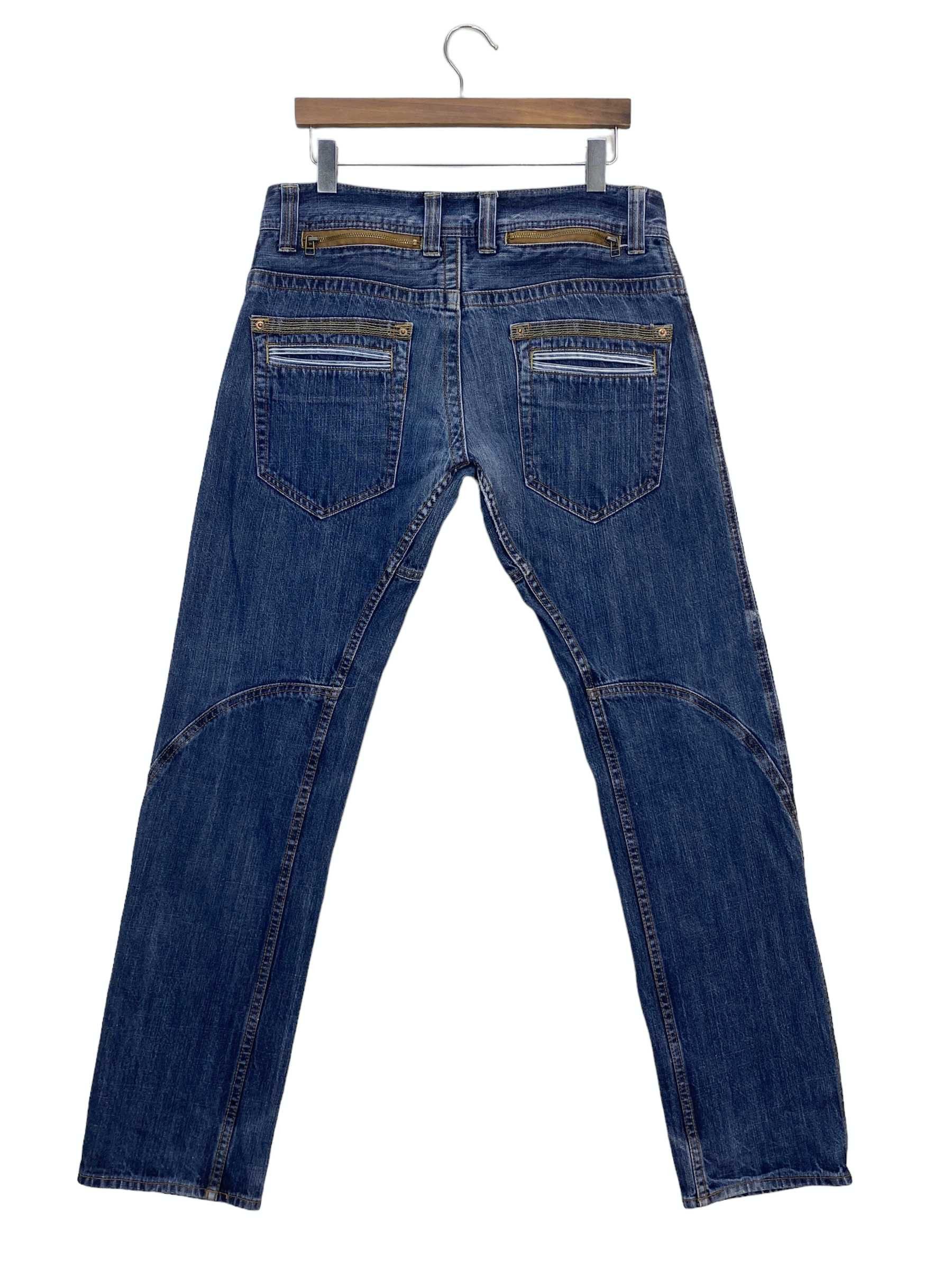 image of Distressed Denim Dominates Jeans Japanese Jeans Multipocket Jeans in Blue, Men's (Size 34)