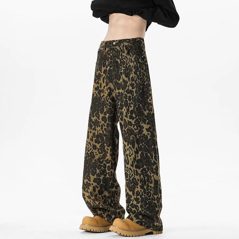 Jean Leopard Print Jeans Size US 32 / EU 48 - 3 Thumbnail