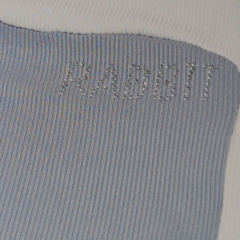Other Two-Tone Long Sleeve Ribbed Top With Rhinestone "Rabbit" On Size S / US 4 / IT 40 - 4 Thumbnail
