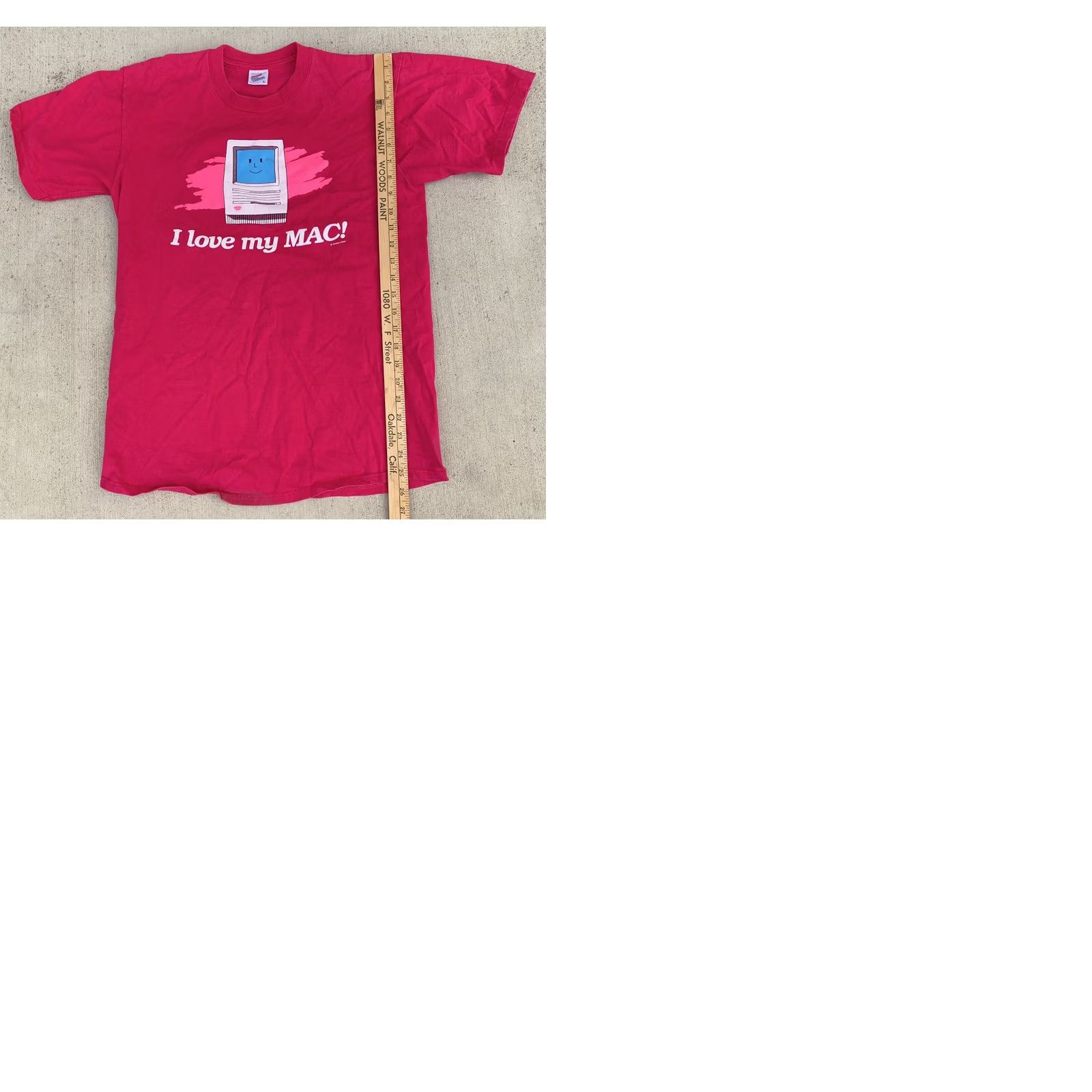 Jerzees VINTAGE I love my MAC! c Smack-a-Mac! T-Shirt L Men Pink 1990s Graphic Tee Jerzees Size US L / EU 52-54 / 3 - 9 Thumbnail