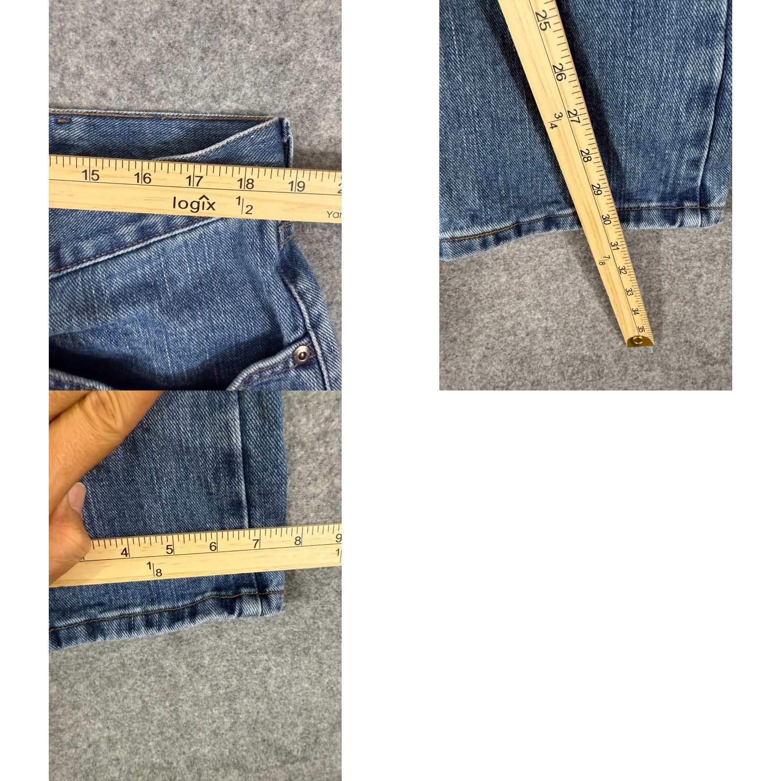 Lee Lee Jeans Mens 38x30 Blue Denim 5-Pocket Regular Fit Straight Leg Jeans Mens Regular Blue Denim Lee 5-Pocket Logo Breathe Comfort Pockets Vintage No Size US 38 / EU 54 - 9 Thumbnail