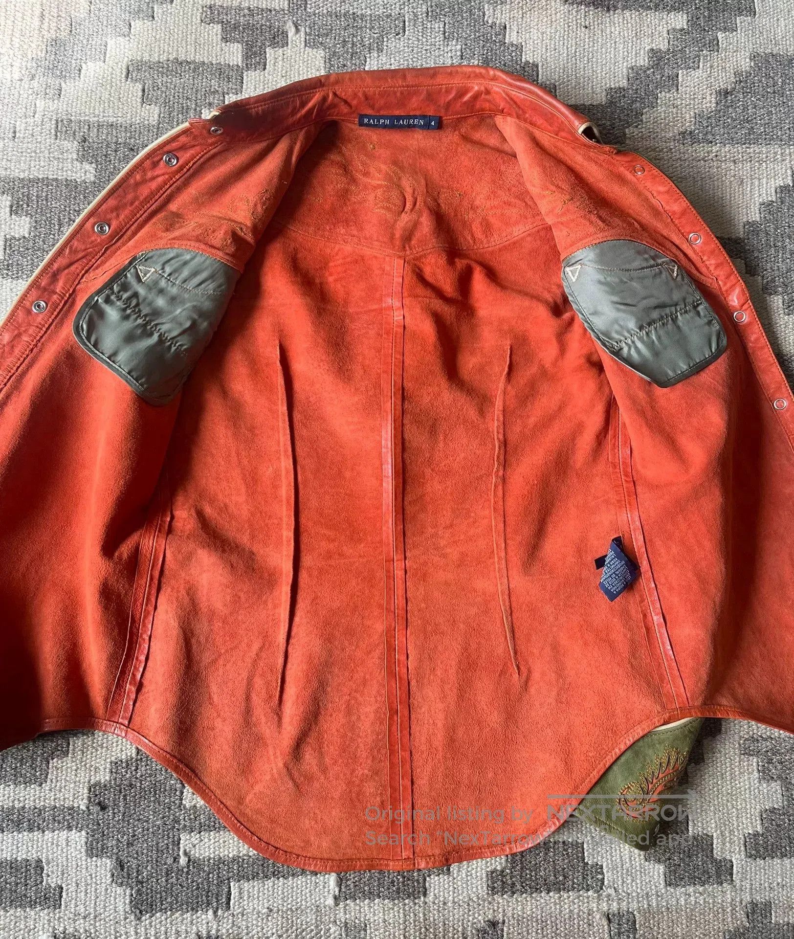 RRL Ralph Lauren Ralph Lauren RRL Western Leather Shirt. Size XL / US 12-14 / IT 48-50 - 5 Thumbnail