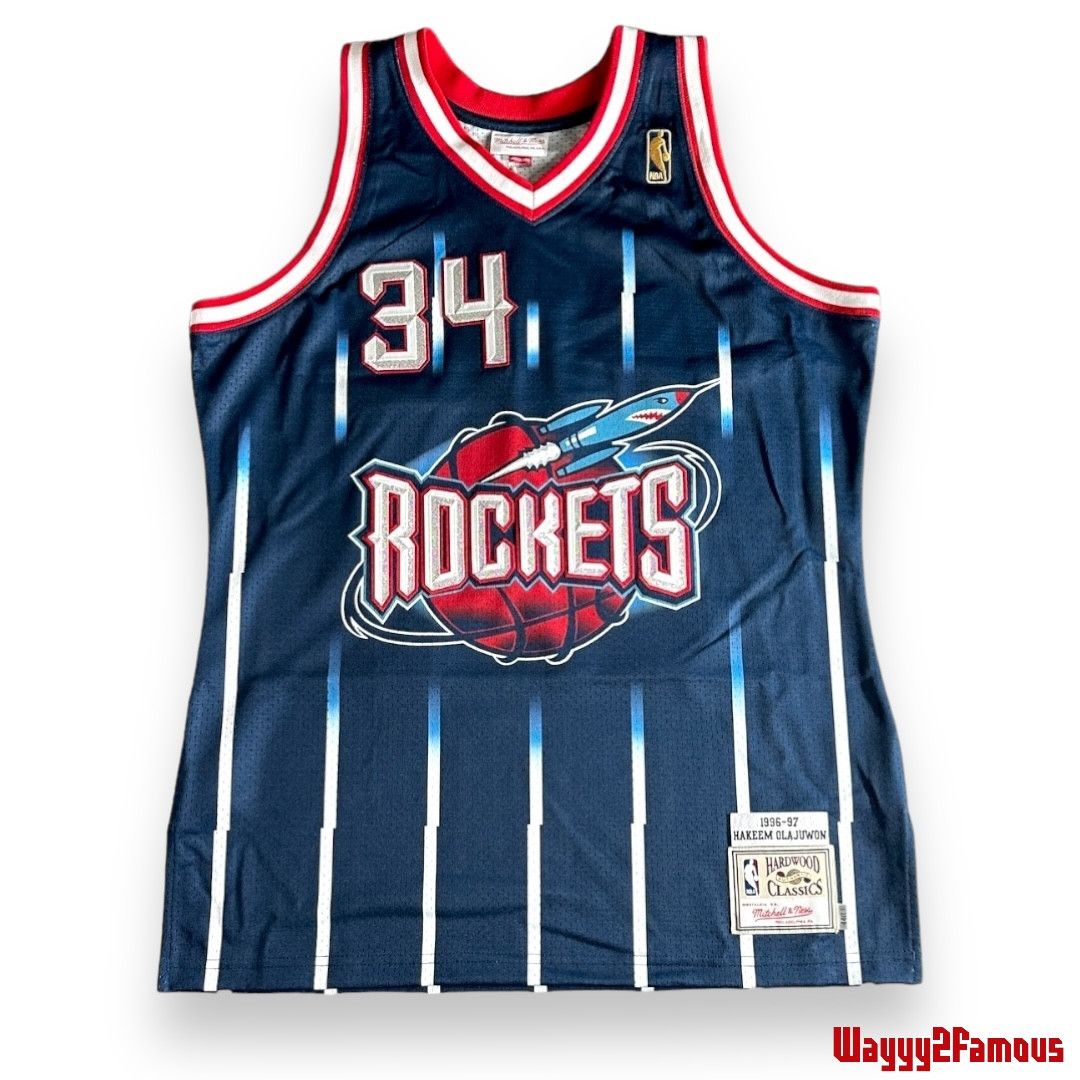 Authentic Hakeem Olajuwon 90's Rockets *NWT*