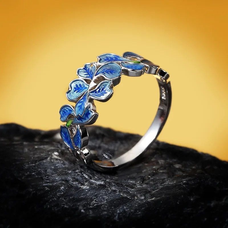 Jewelry × Sterling Silver × Vintage Sterling Silver Lady Flower Ring Size ONE SIZE - 3 Thumbnail