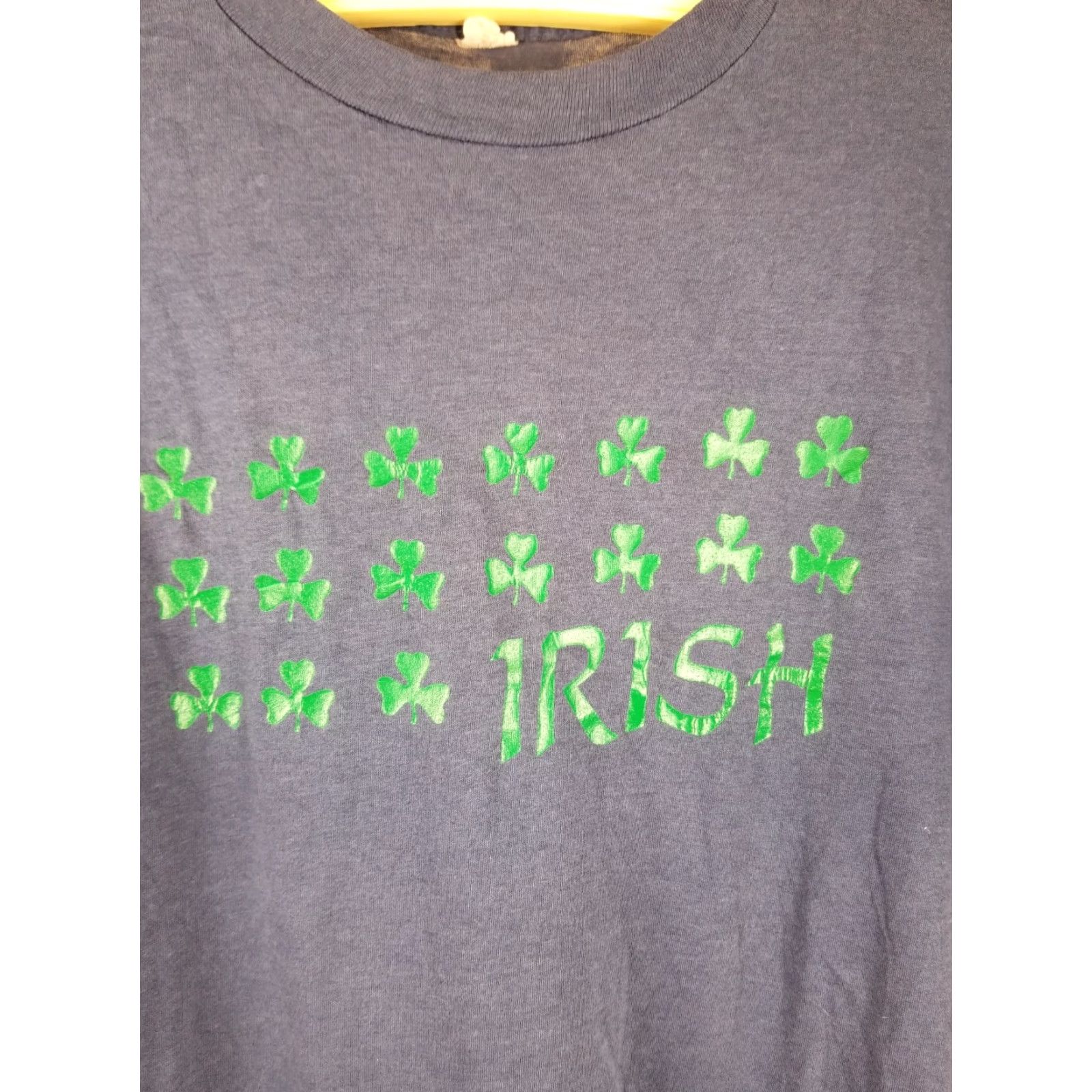 Vintage VINTAGE 80'S IRISH BLUE SINGLE STITCH 50/50 T-SHIRT SZ LARGE Men Shirt Blue 1990s USA Retro Theme United States Cotton Size US L / EU 52-54 / 3 - 2 Thumbnail