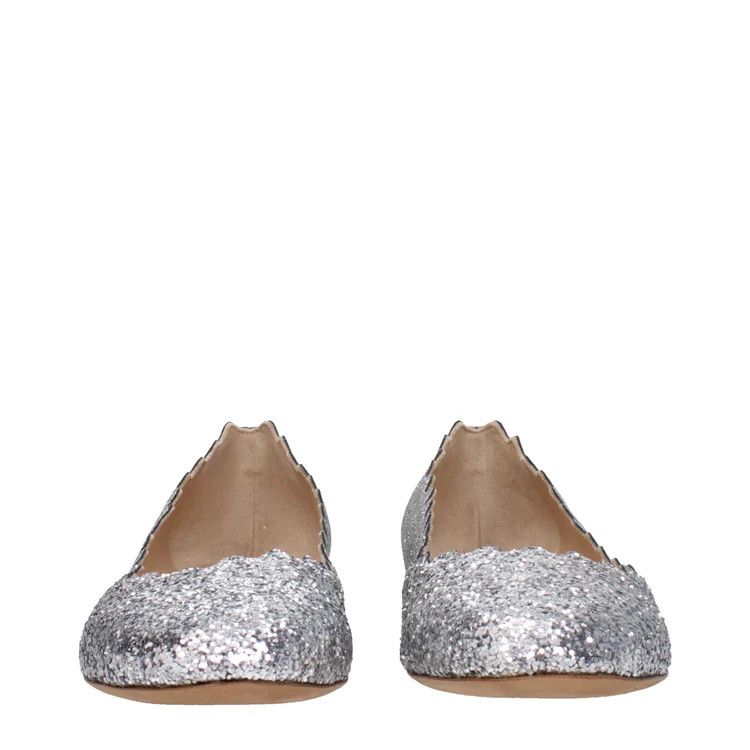 Chloe ob1o1e1024 Ballet Flats in Silver Size US 6 / IT 36 - 3 Thumbnail