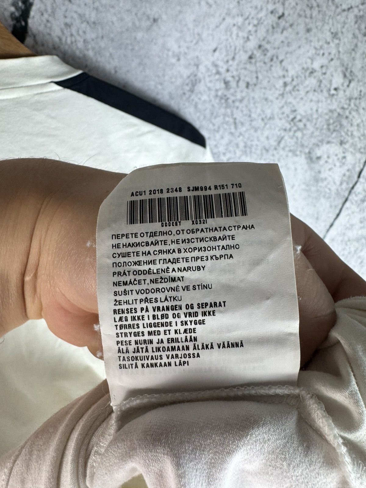 Prada Prada 2018 Nylon Pocket Red tab Logo T Shirt White Size US S / EU 44-46 / 1 - 7 Thumbnail