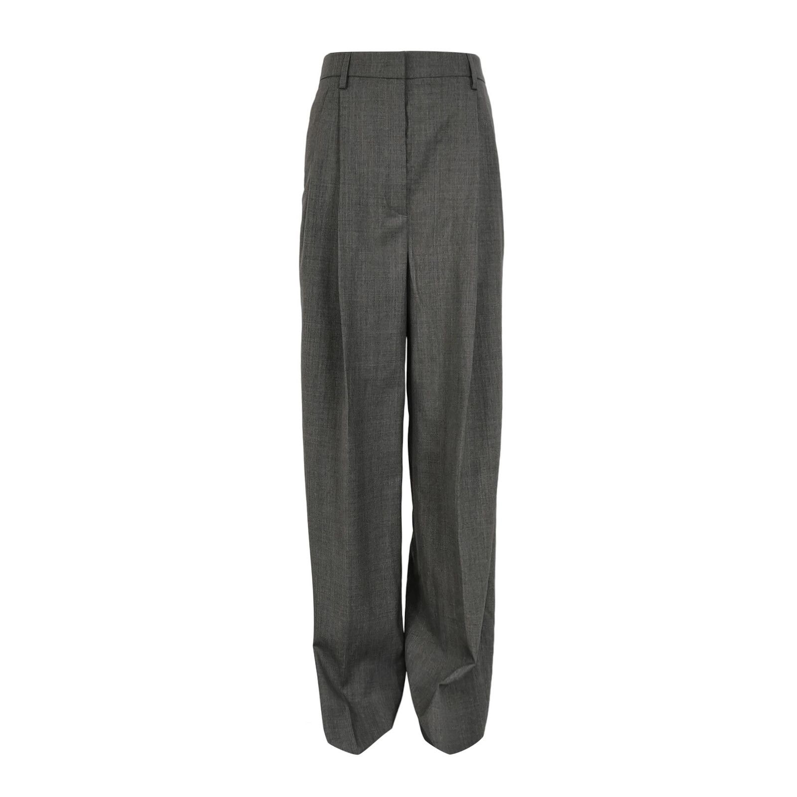 Prada Prada Gray Wool Trousers Size 36 Size 25" / US 0 / IT 36 - 1 Thumbnail