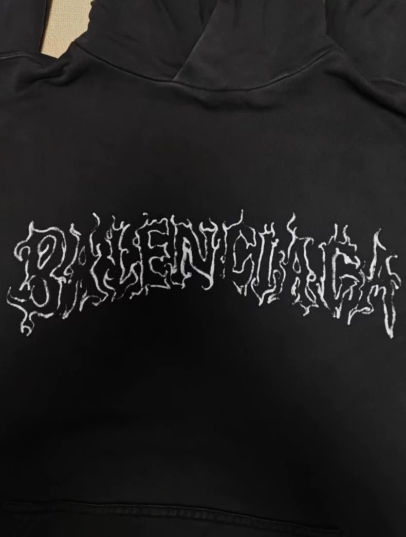 Balenciaga Balenciaga 24fw Dragon Pattern Flame Metal Hoodie-2506 Size US M / EU 48-50 / 2 - 3 Thumbnail