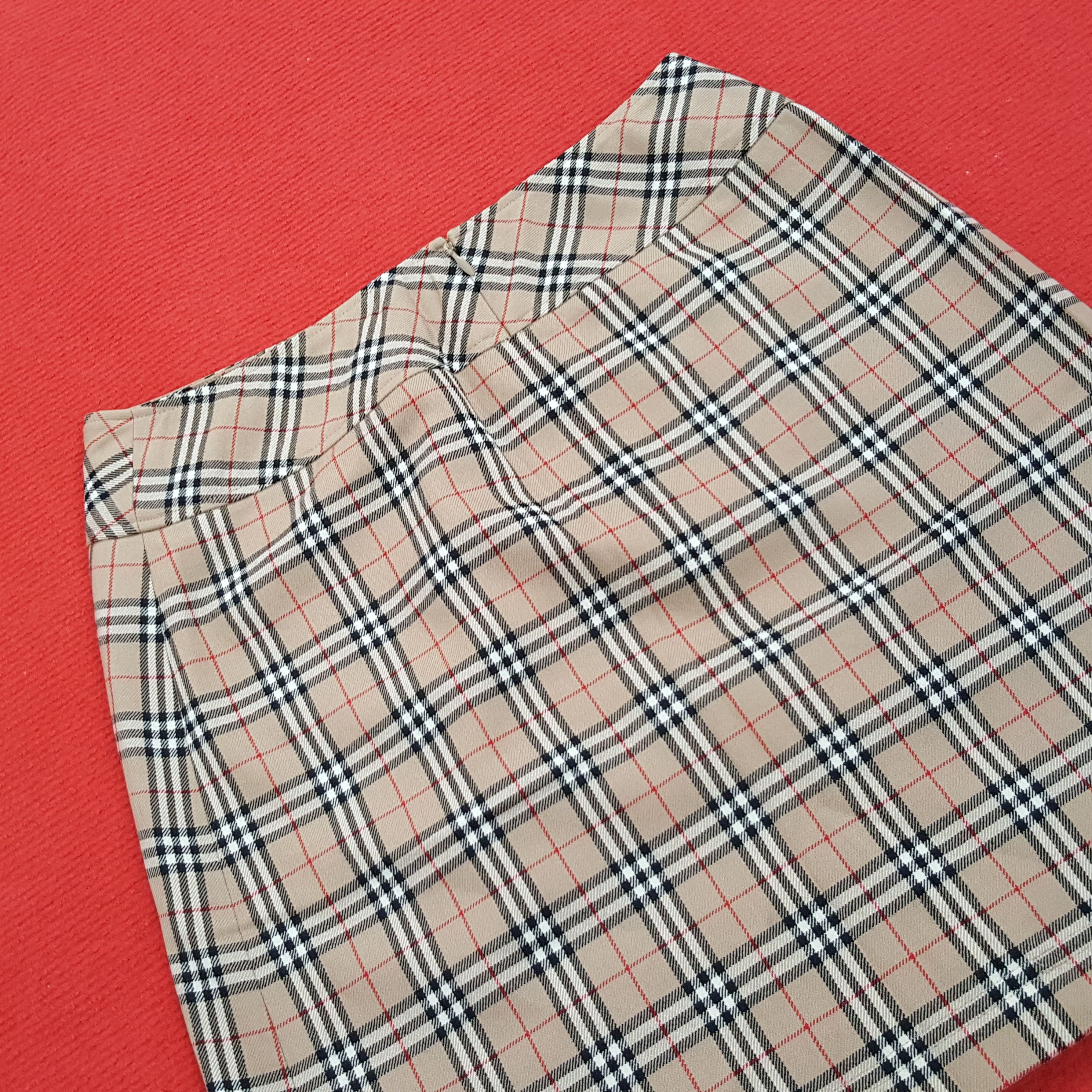 Burberry × Vintage Burberry London Nova Check Design Skirt Size 26" / US 2 / IT 38 - 4 Thumbnail