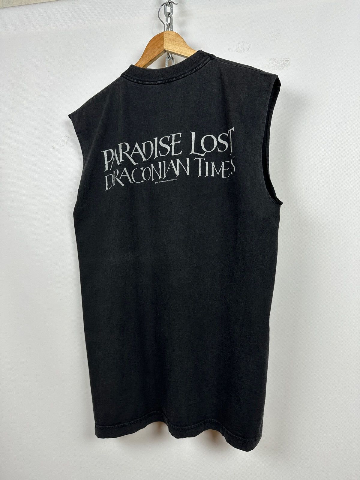 Band Tees 1995 Vintage Paradise Lost Draconian Times Sleeveless Size US L / EU 52-54 / 3 - 3 Thumbnail