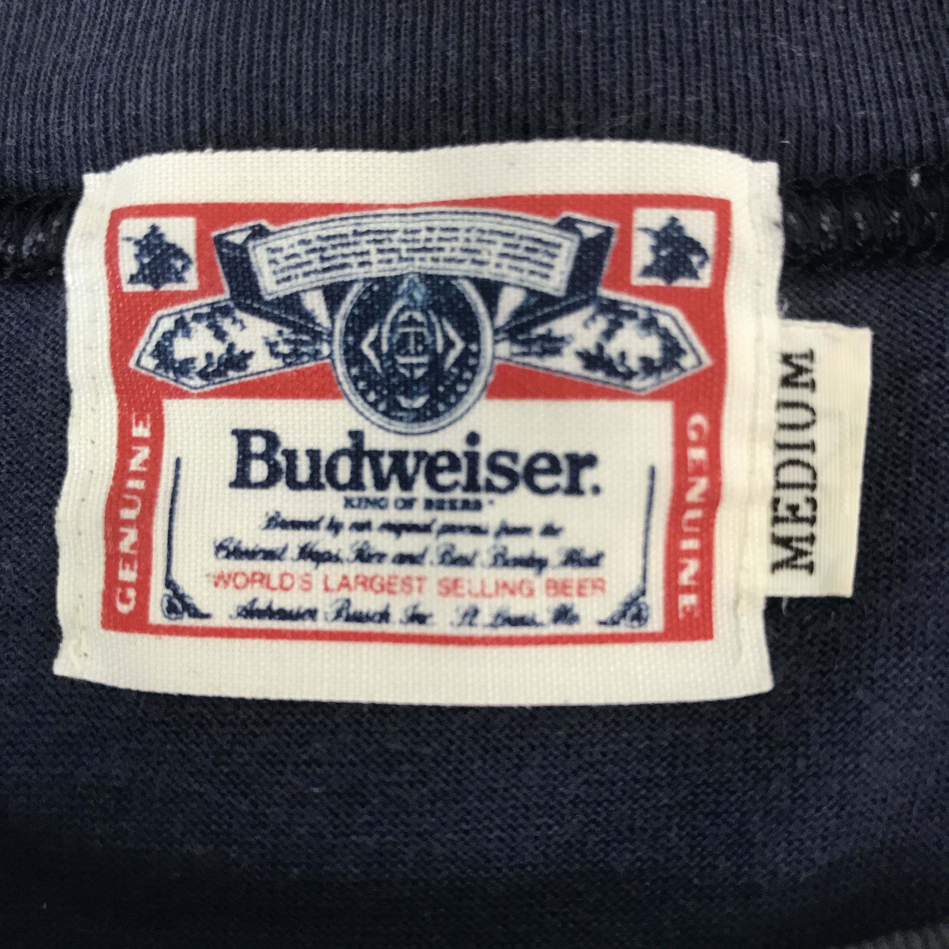Budweiser Vintage Budweiser navy T-Shirt Size US M / EU 48-50 / 2 - 7 Thumbnail