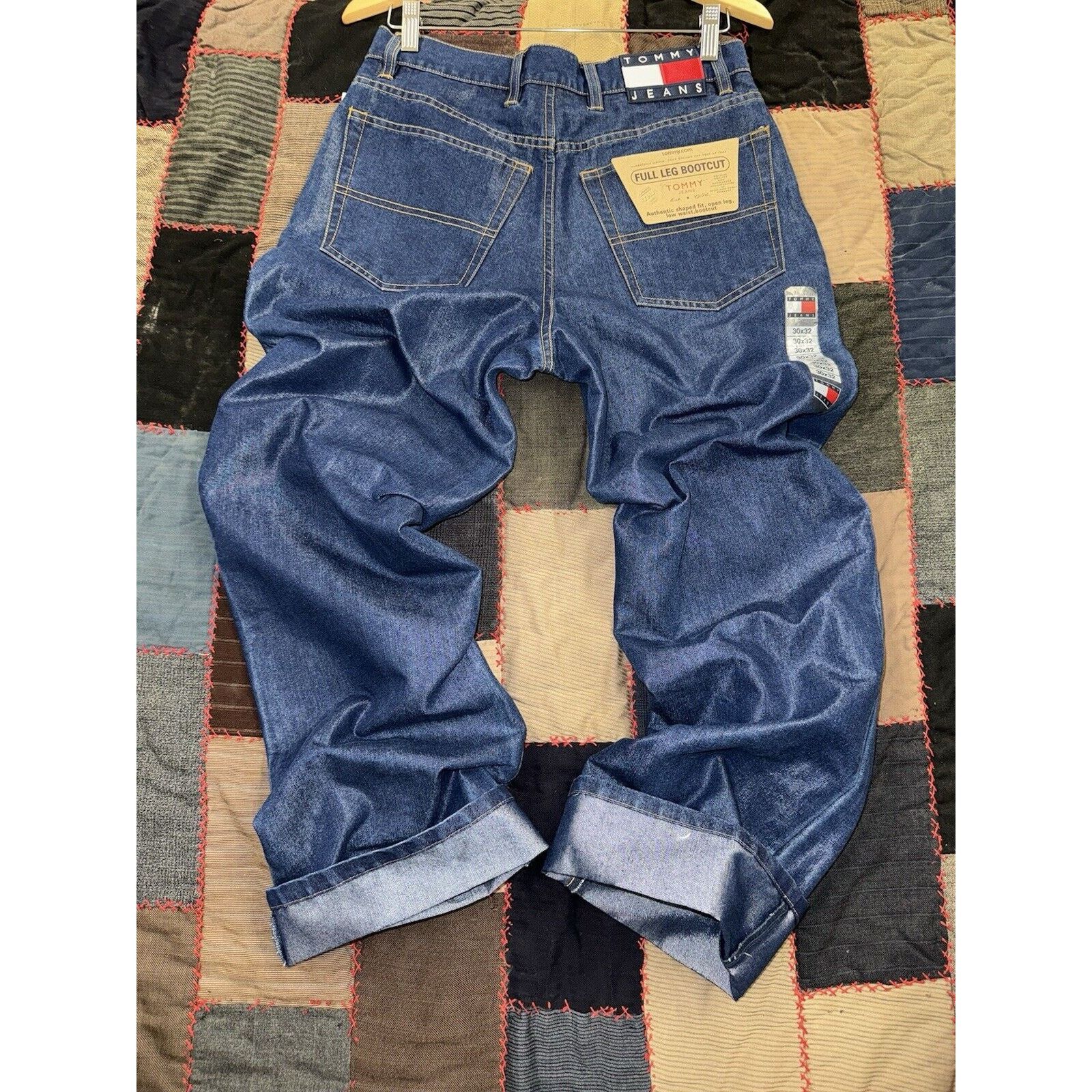 Tommy Hilfiger Vintage 90s Baggy Tommy Hilfinger Denim Men’s W30 X L32 Size US 30 / EU 46 - 1 Thumbnail