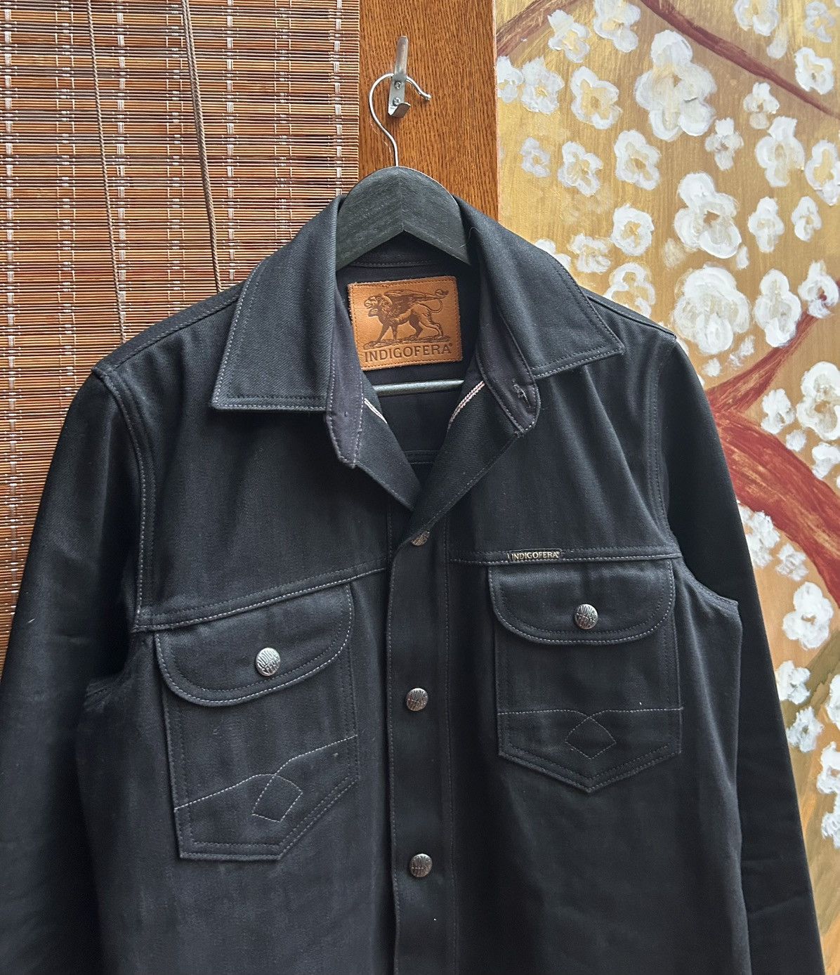 Indigofera Indigofera Copeland Slim Denim Jacket 14oz Black Selvedge Size US XS / EU 42 / 0 - 5 Thumbnail