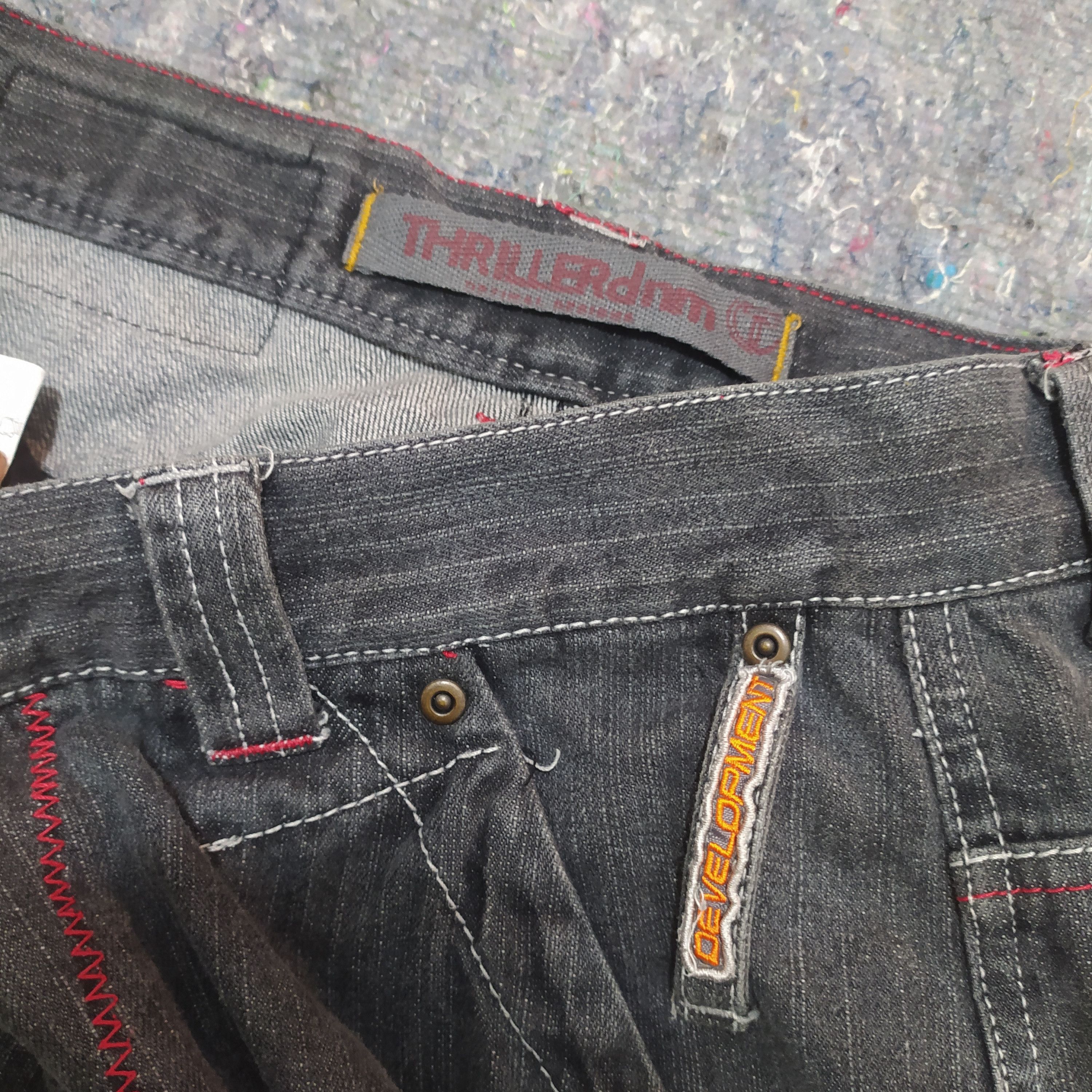 Japanese Brand THRILLER DENIM WASHED BLACK Size US 32 / EU 48 - 6 Thumbnail