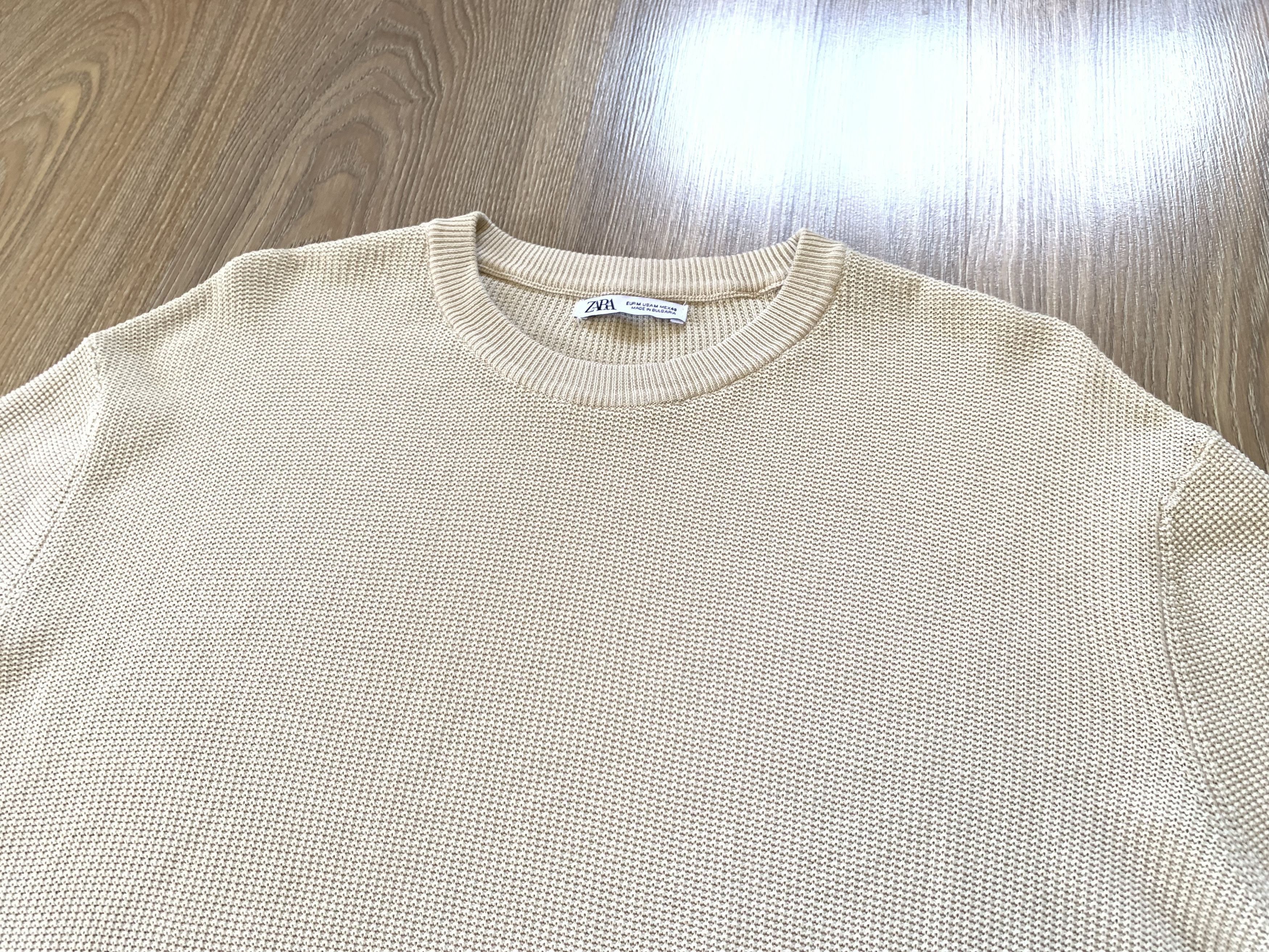 Designer × Zara Zara Man Basic Beige Pullover Size US M / EU 48-50 / 2 - 4 Thumbnail