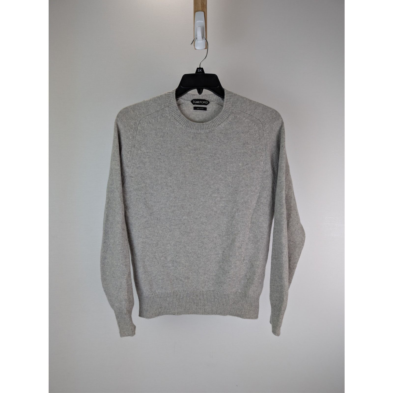 Tom Ford o1rshd1 CC20 cashmere crew-neck sweater in Grey Size US M / EU 48-50 / 2 - 1 Thumbnail