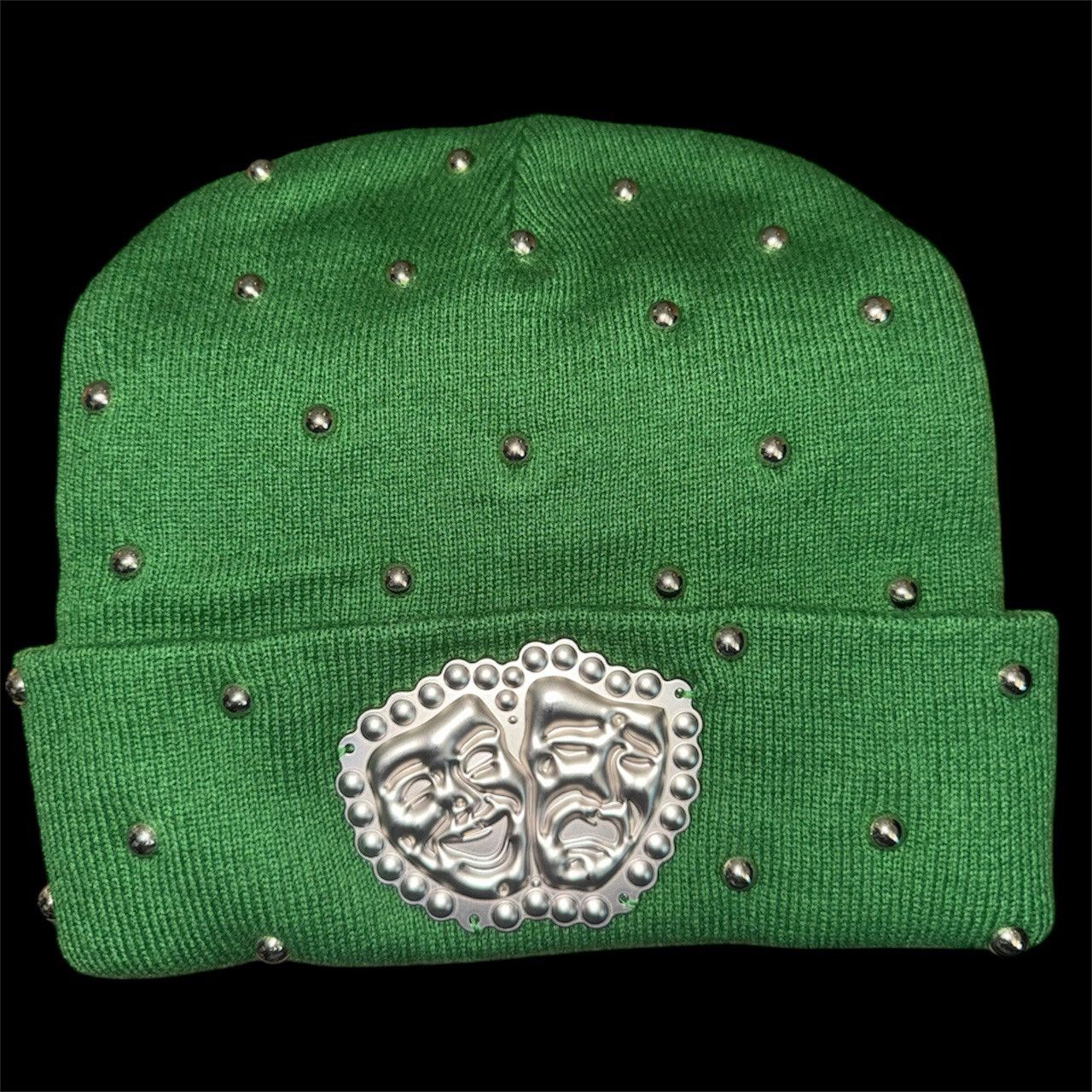 Asaali Green Asaali Studded Beanie NEW WITH TAGS Size ONE SIZE - 1 Thumbnail