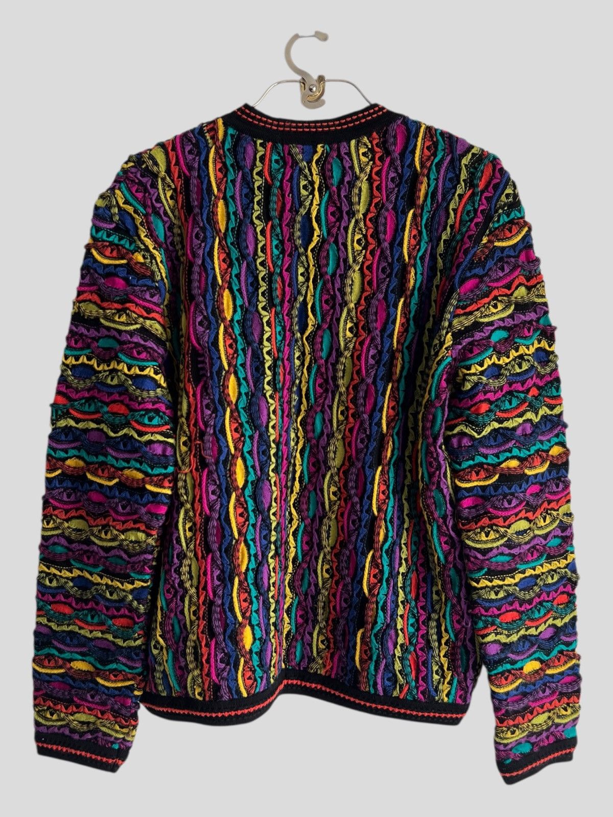 Coogi ARCHIVE 1990s Coogi 3D Cable Knit Cosby Oversized Sweater Size US M / EU 48-50 / 2 - 3 Thumbnail
