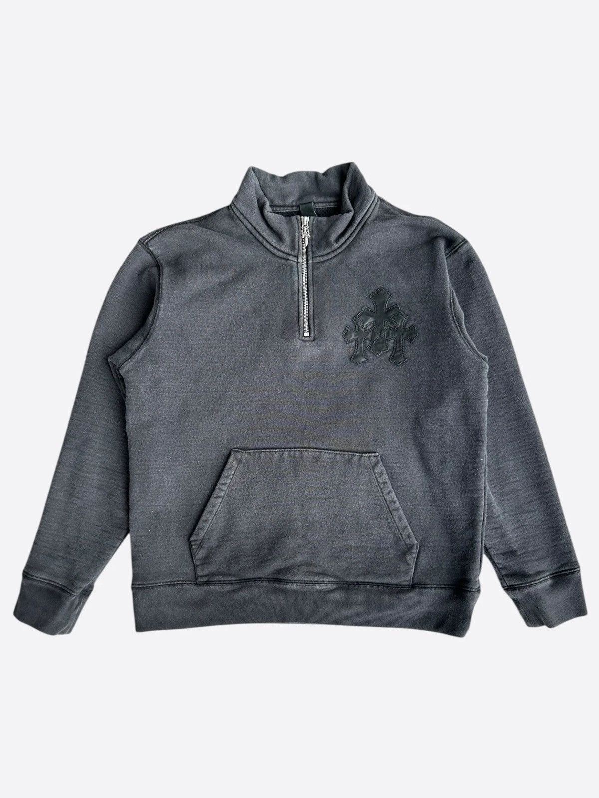 Chrome Hearts Black Triple Cross Patch Paper Jam Quarter Zip Sweater Size US S / EU 44-46 / 1 - 1 Thumbnail