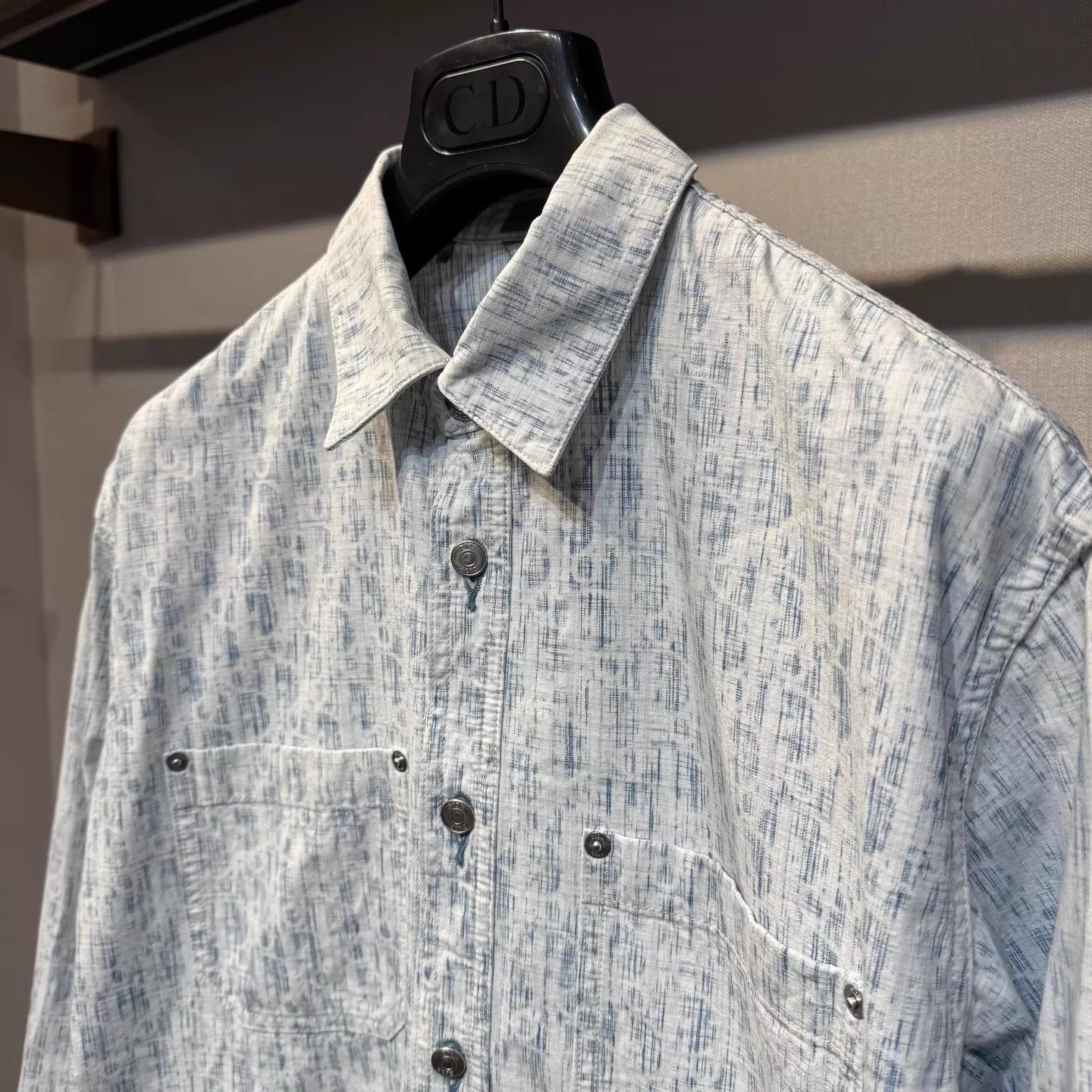 Dior Dior Oblique all over print shirt 37 Size US XS / EU 42 / 0 - 4 Thumbnail