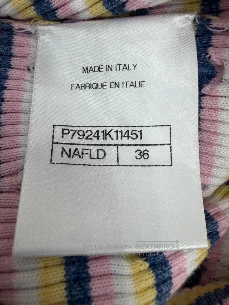 Chanel Chanel Knitted striped vest with colourful stripes Size XS / US 0-2 / IT 36-38 - 5 Thumbnail