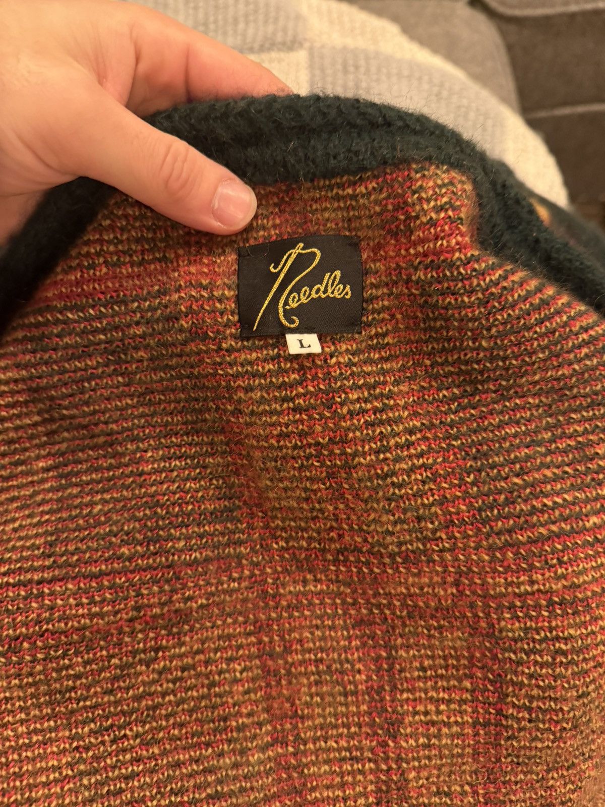Needles Needles Green Tartan Cardigan Size US L / EU 52-54 / 3 - 3 Thumbnail