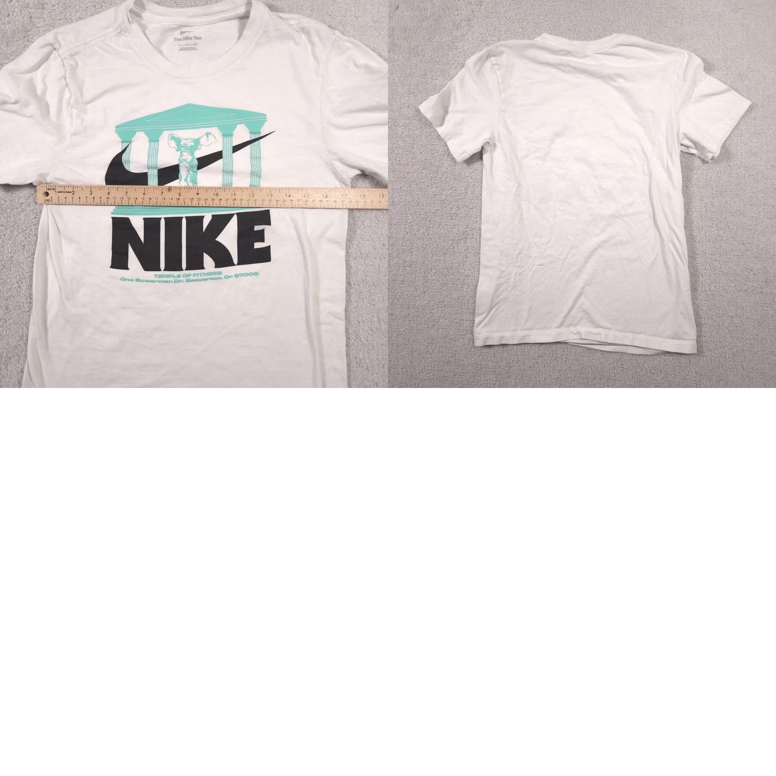 Nike Nike Shirt Mens Small White Temple Of Fitness Graphic Tee Bowerman Dr Swoosh Size US S / EU 44-46 / 1 - 9 Thumbnail
