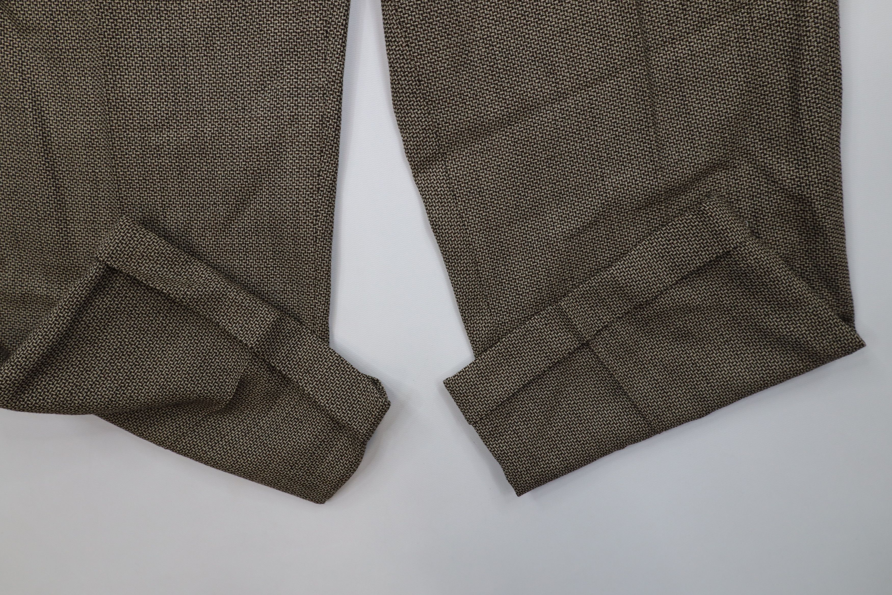 Vintage Vintage 90s Streetwear Pleated Wide Leg Chino Pants Brown Size US 36 / EU 52 - 5 Thumbnail