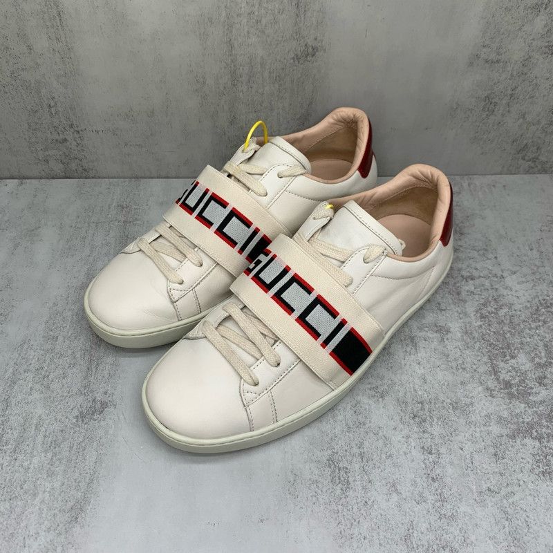 Gucci Gucci Ace Embroidered Lace-Up Fashion Sneakers 0079 Size US 6 / IT 36 - 1 Thumbnail